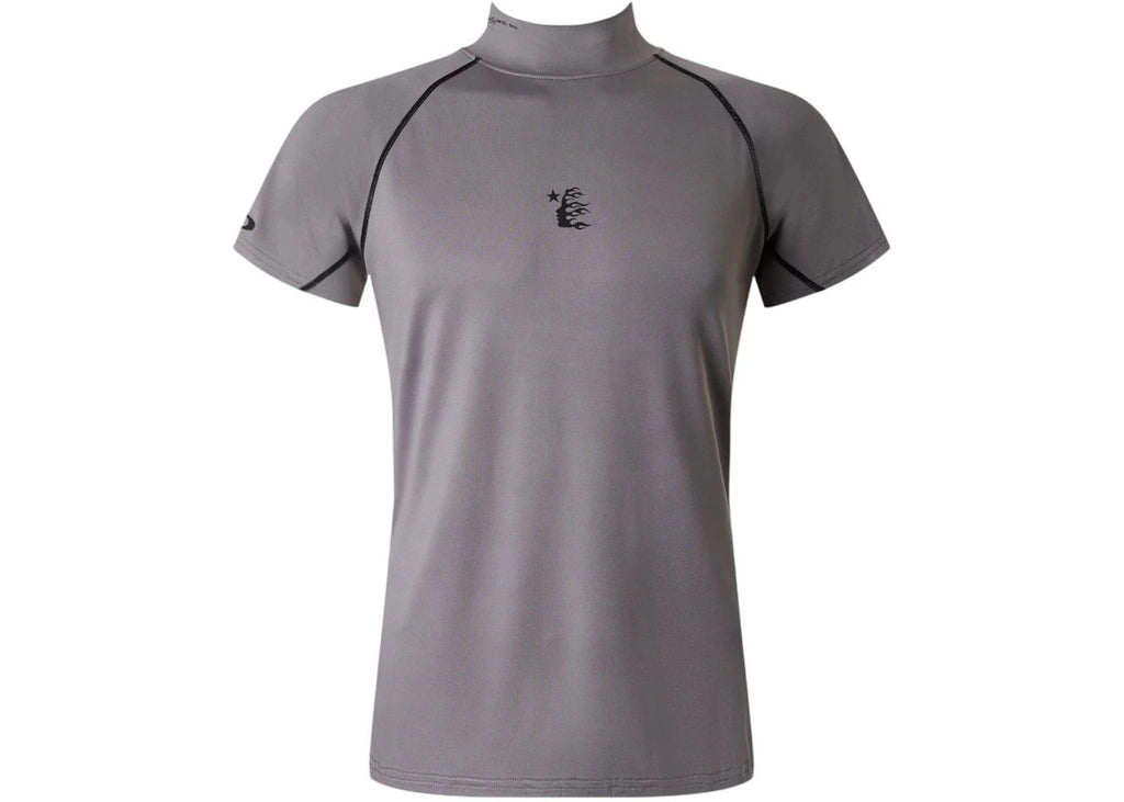 Hellstar Mockneck Compression T-Shirt Grey - Lightly Used