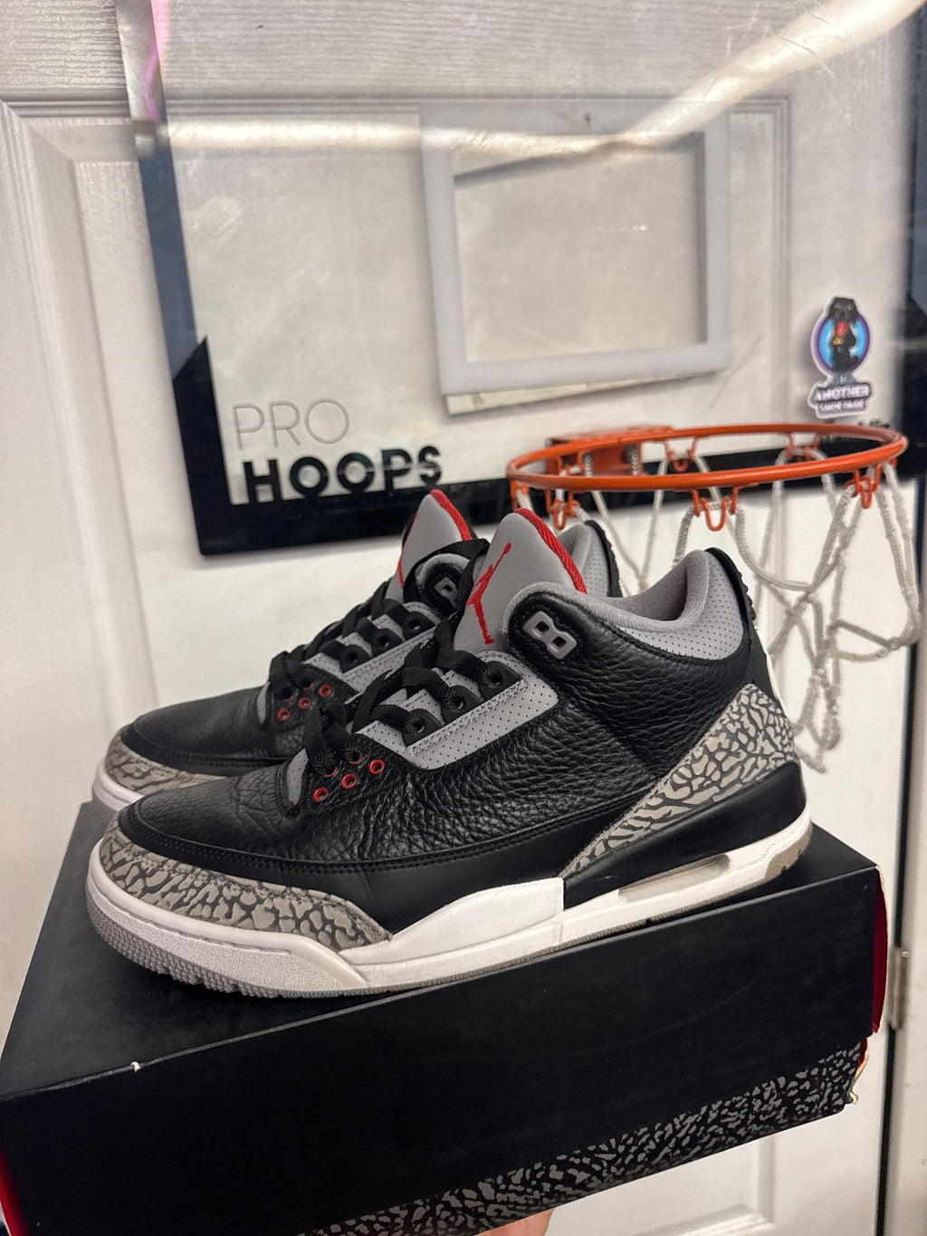 Jordan 3 Retro Black Cement (2018) - Fairly Used, OG Box