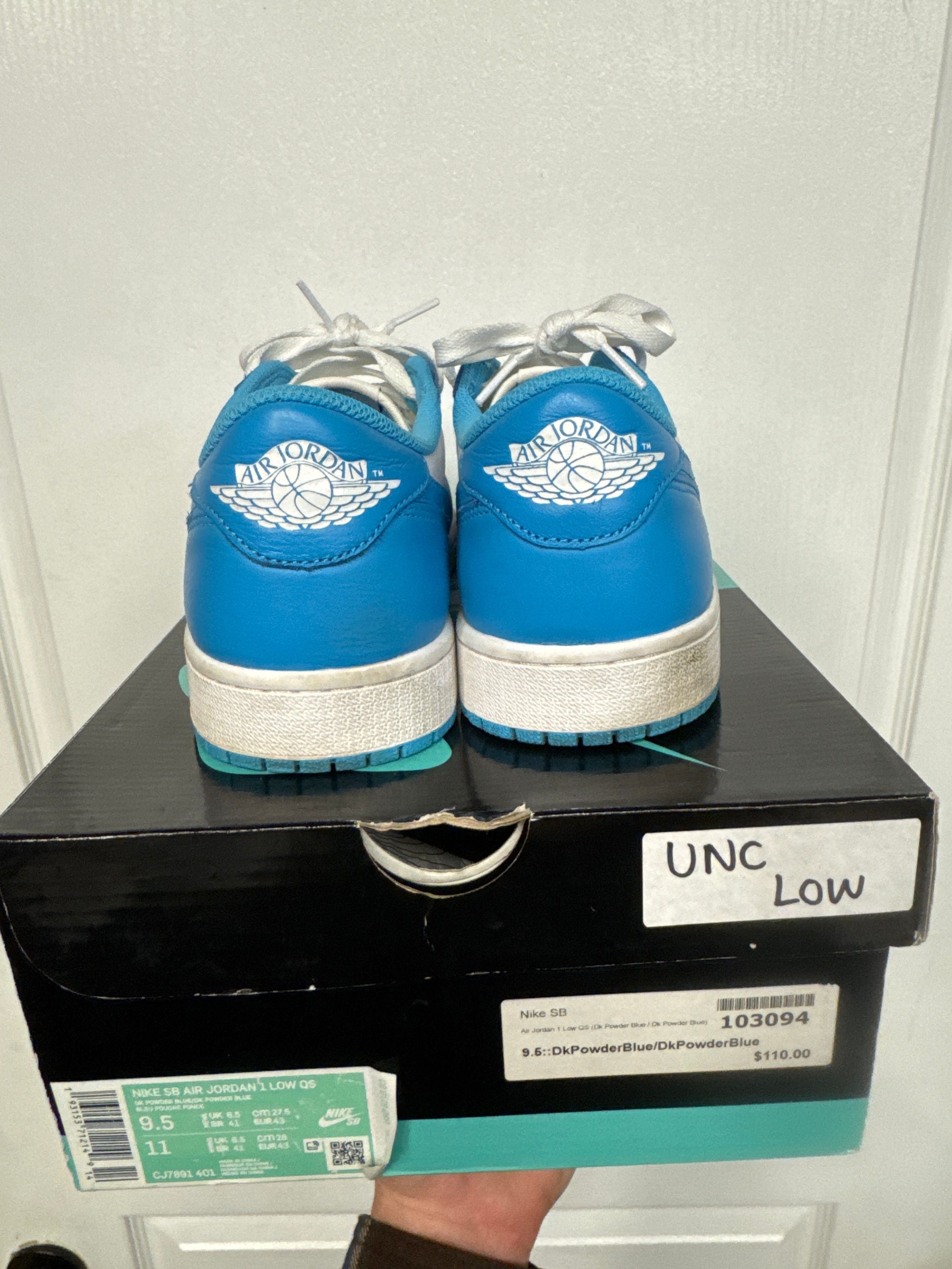 Jordan 1 Low SB UNC - Lightly Used, OG All