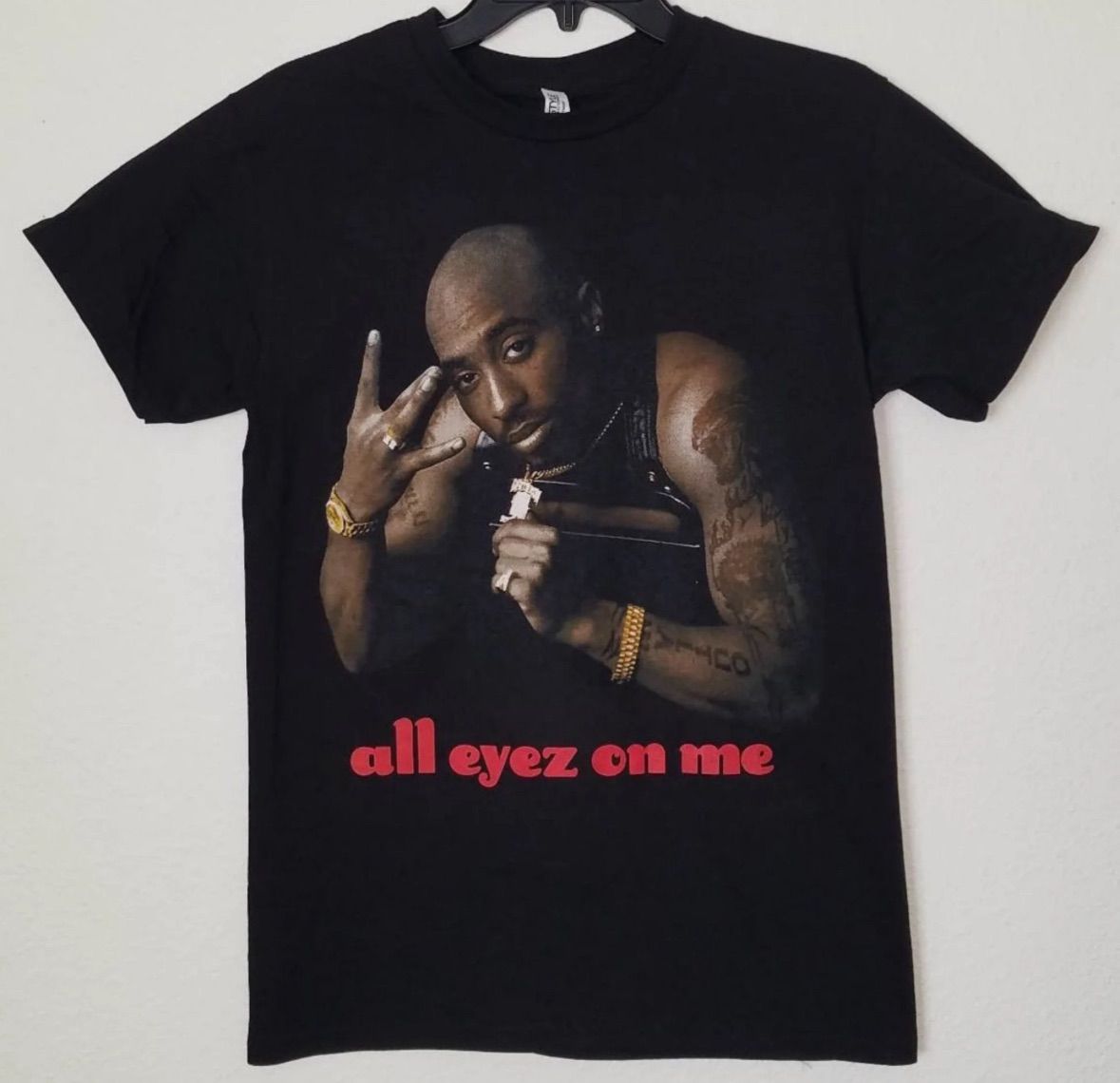 Tupac All Eyez On Me Tee Black