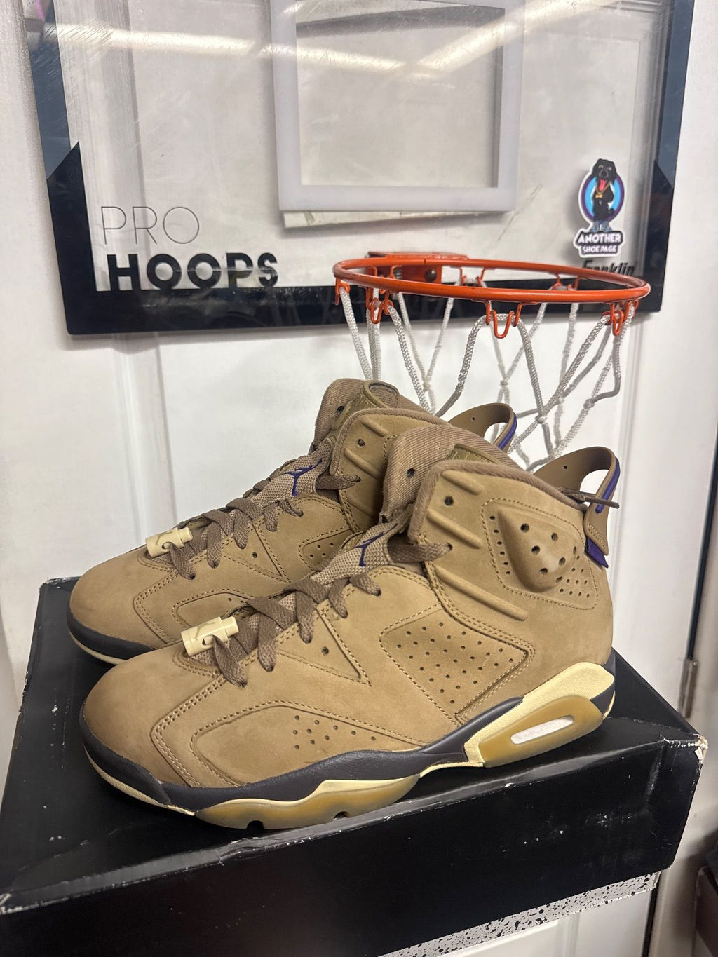 Jordan 6 Retro Gore-Tex Brown Kelp (Women's) - Lightly Used, OG All