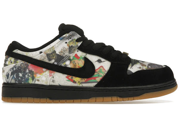 Nike SB Dunk Low Supreme Rammellzee - Lightly Used, OG Box/Missing White Laces