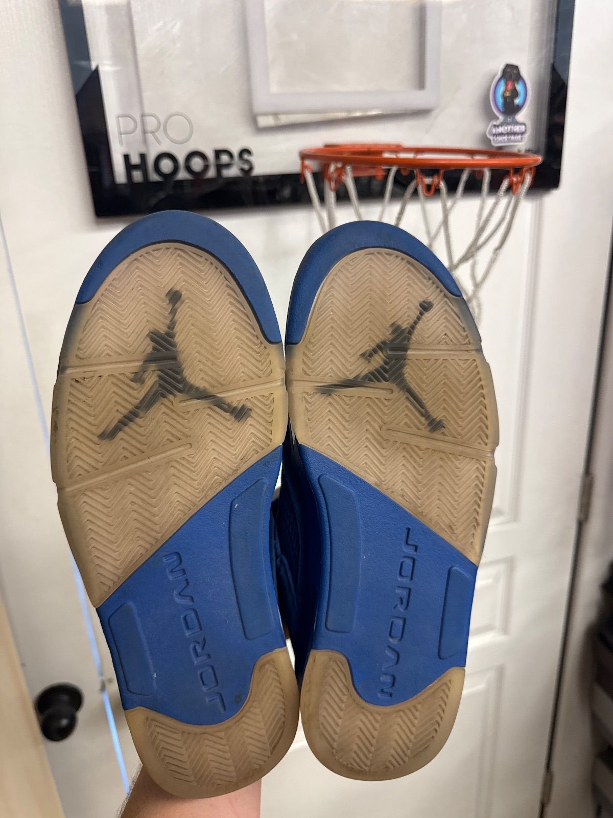 Jordan 5 Retro Blue Suede - Lightly Used, Replacement Box