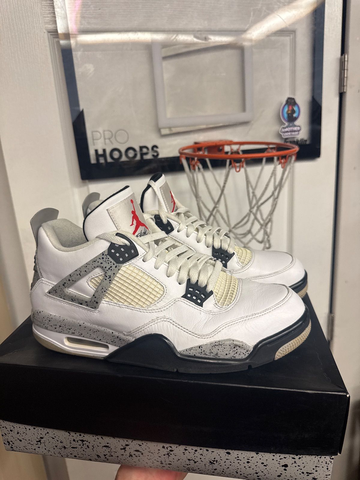 Jordan 4 Retro White Cement (2016) - Lightly Used, OG Box/Missing Hangtag