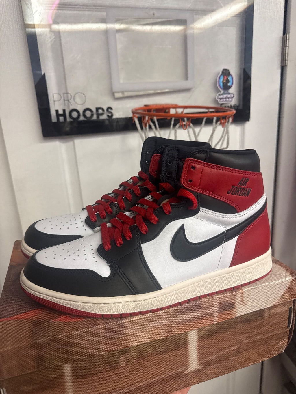 Jordan 1 Retro High OG Black Toe Reimagined - Lightly Used, OG All