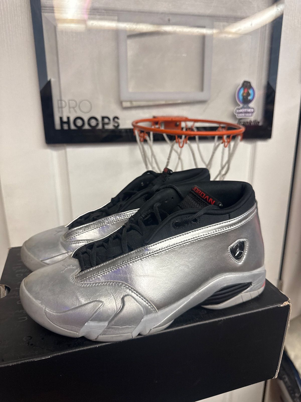 Jordan 14 Retro Metallic Silver (Women's) - Lightly Used, OG All