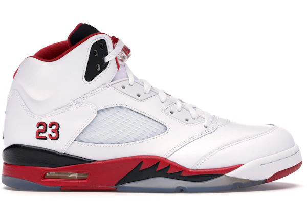 Jordan 5 Retro Fire Red Black Tongue (2013) - Lightly Used, OG All