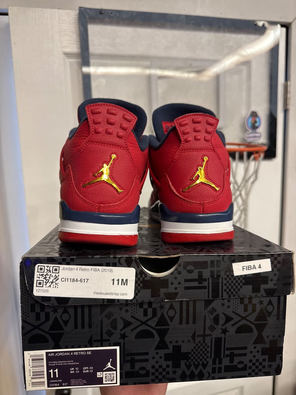 Jordan 4 Retro FIBA (2019) - Lightly Used, OG All