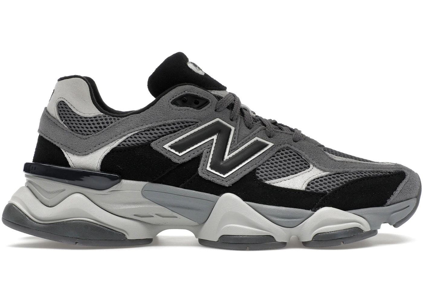 New Balance 9060 Black Castlerock - Lightly Used, Replacement Box