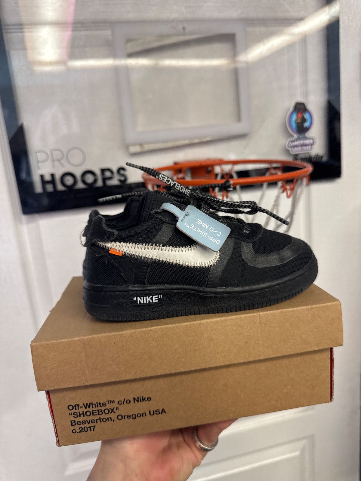 Nike Air Force 1 Low Off-White Black White (TD) - Used, OG all