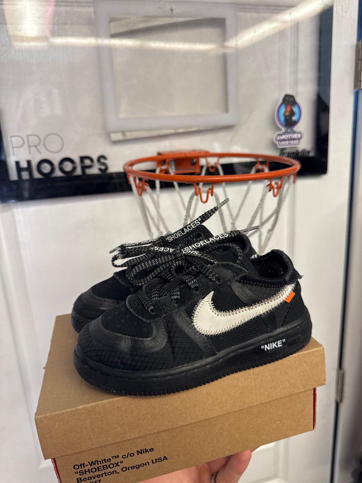 Nike Air Force 1 Low Off-White Black White (TD) - Used, OG all