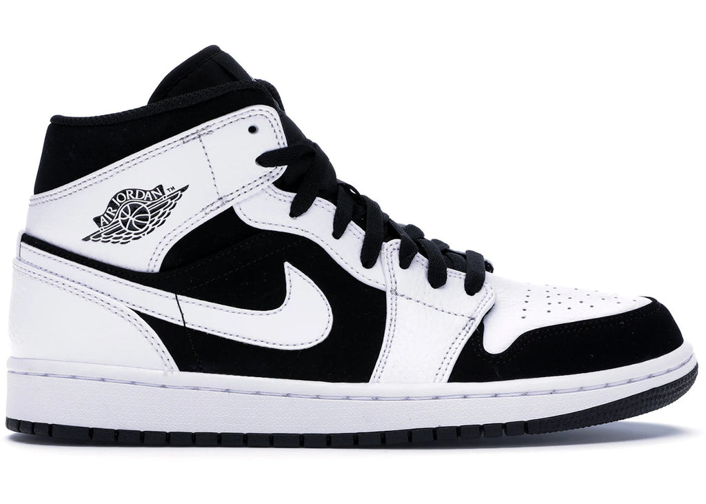 Jordan 1 Mid White Black - Lightly Used, OG All