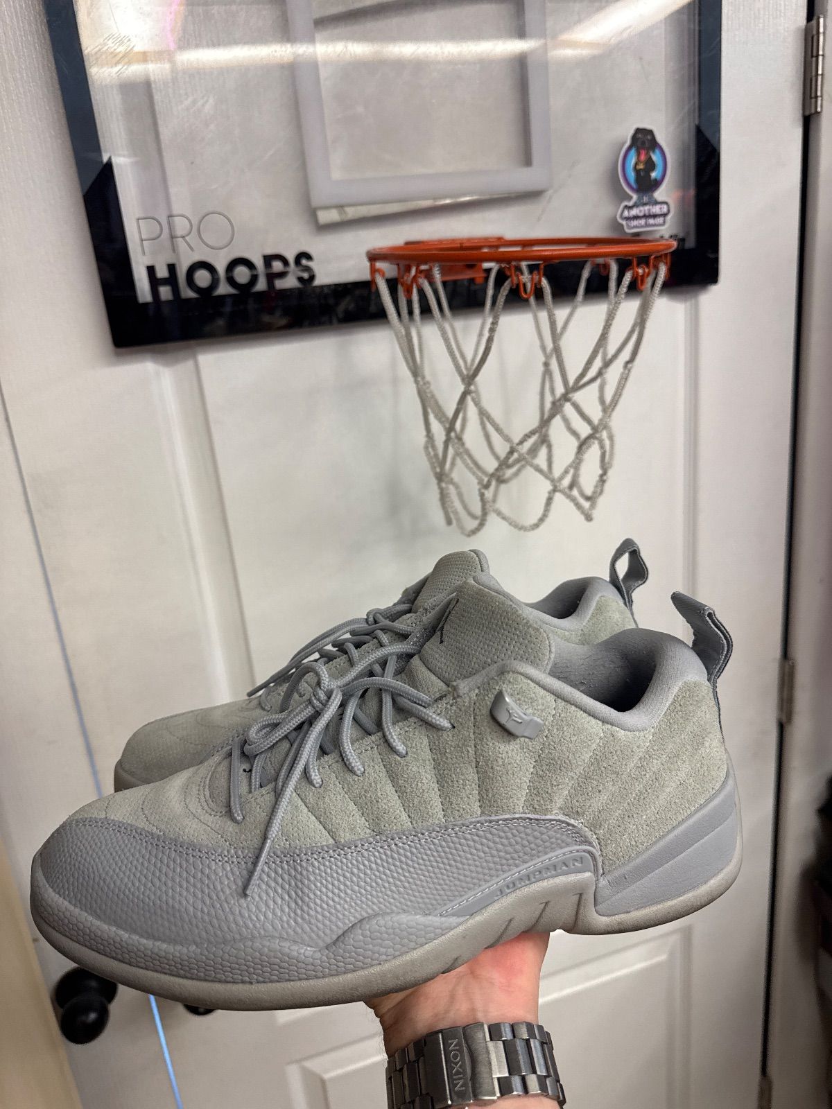 Jordan 12 Retro Low Wolf Grey - Lightly Used, No Box