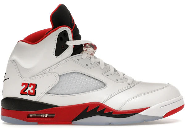 Jordan 5 Retro Fire Red Black Tongue (2025) - Lightly Used, OG All