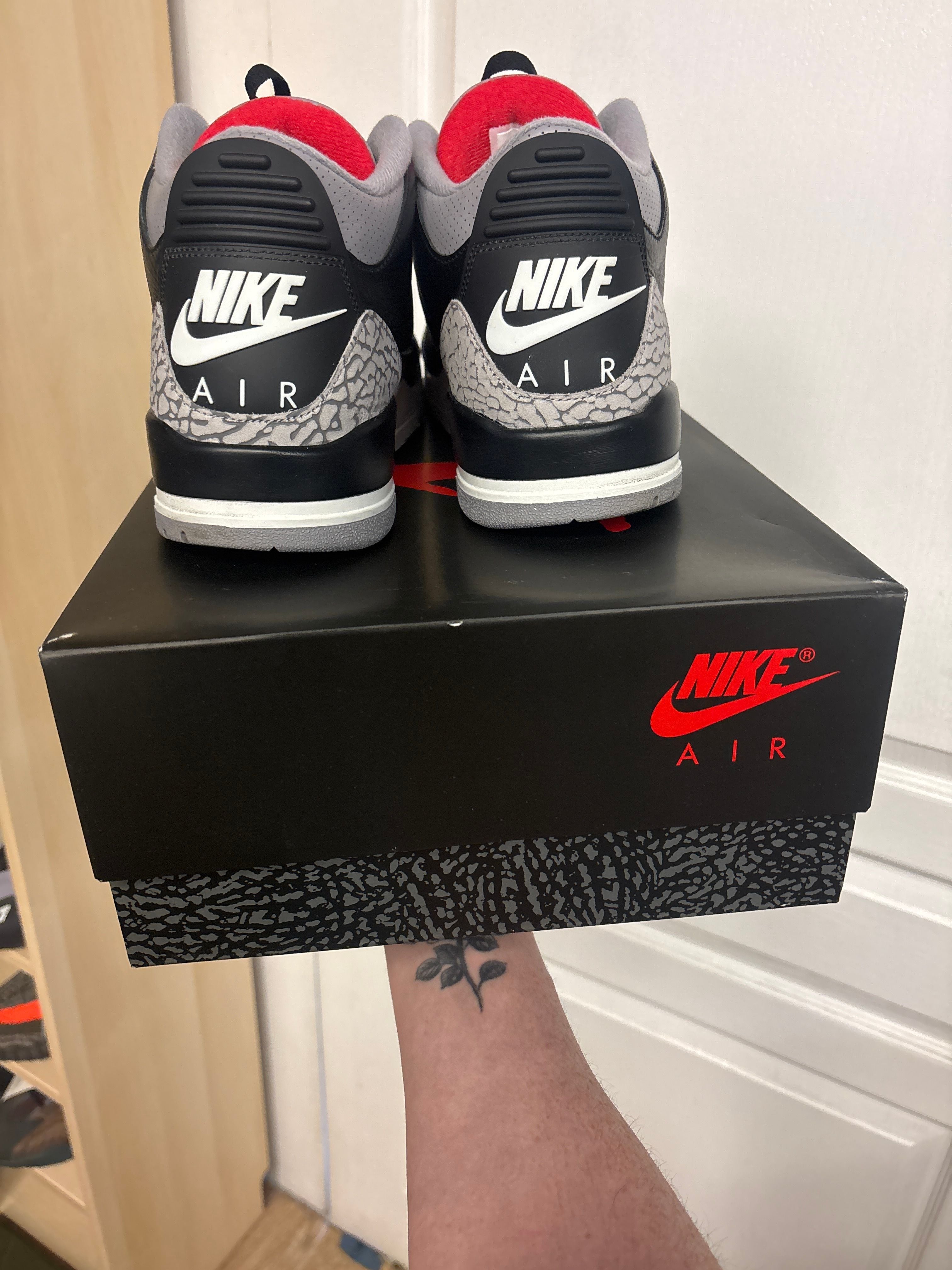 Jordan 3 Retro OG Black Cement (2024) - Lightly Used, OG All