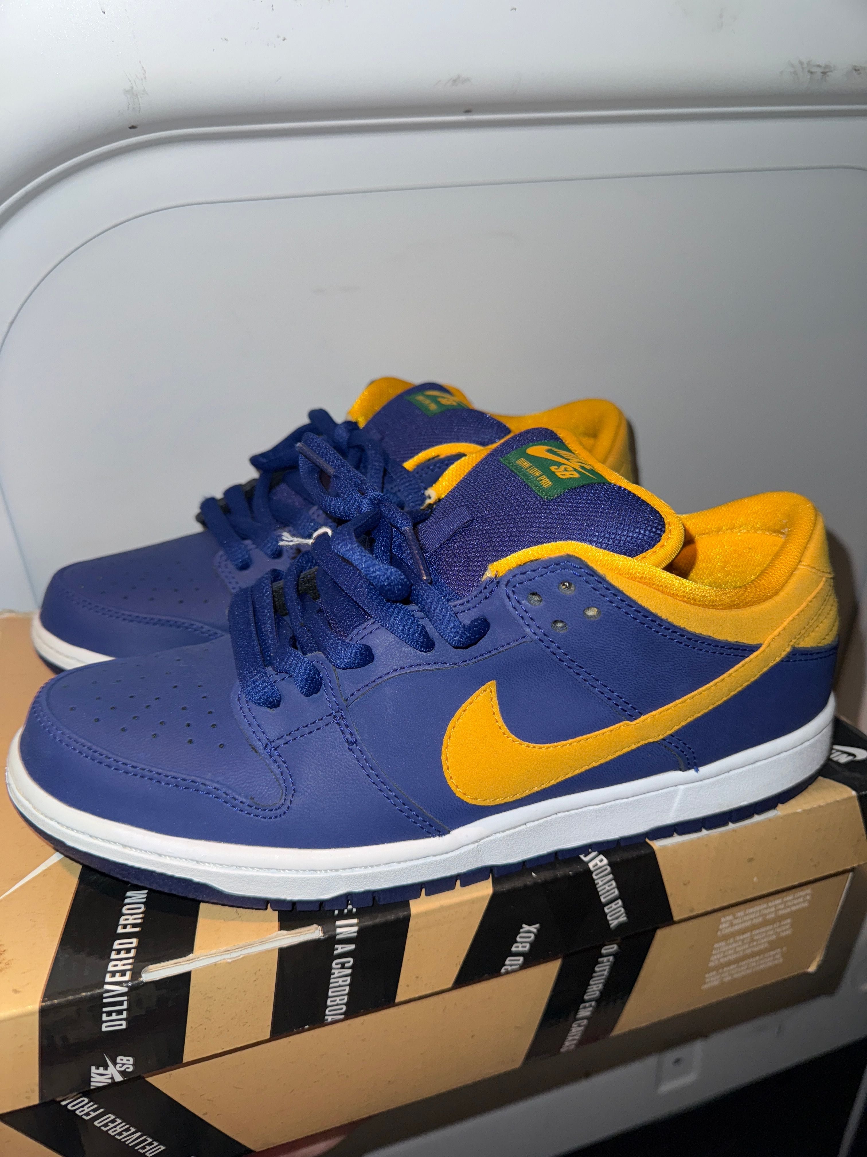 Nike SB Dunk Low Royal Blue Midas Gold - Lightly Used, OG All