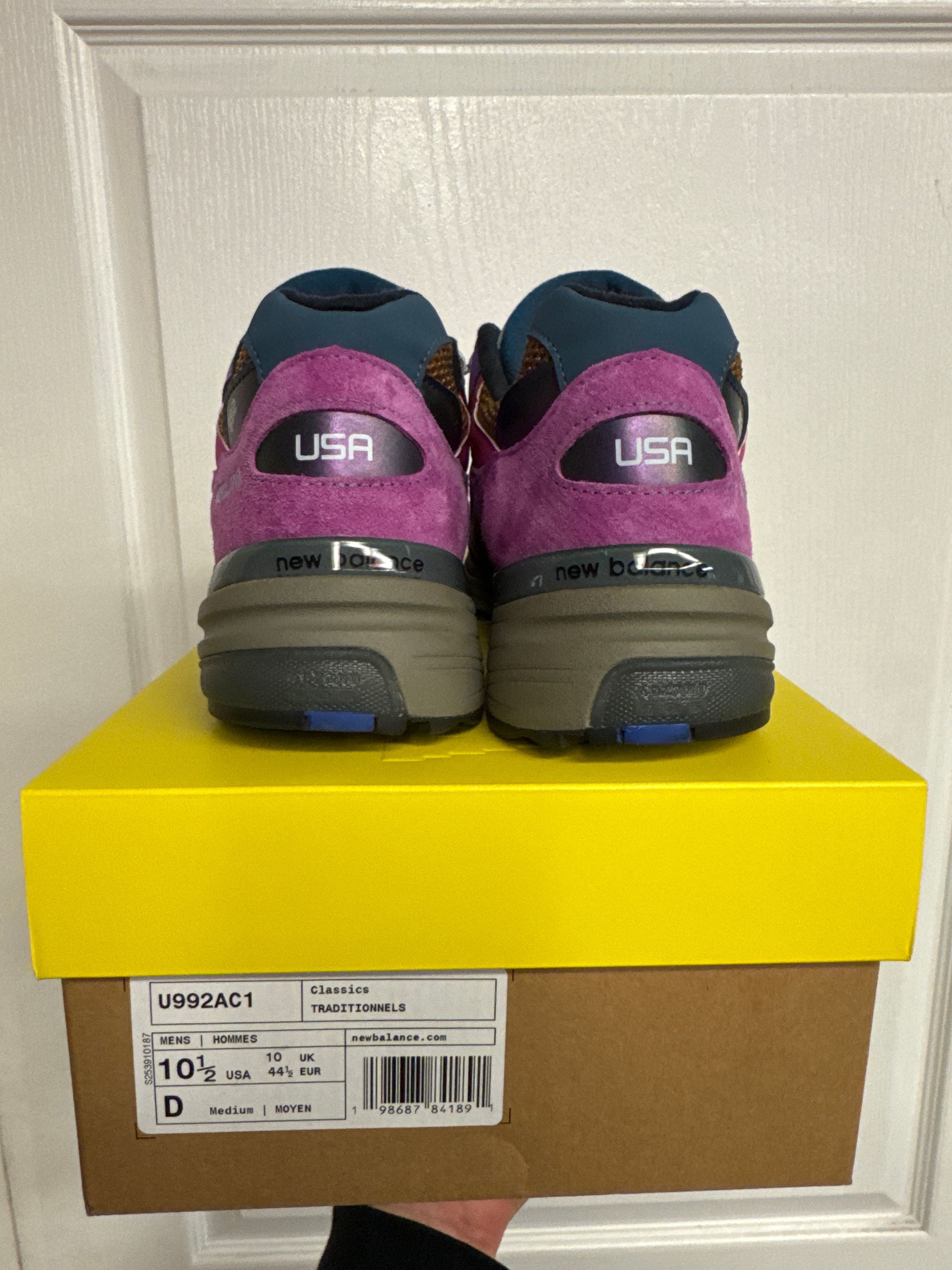 New Balance 992 MiUSA Action Bronson Digitalis Purpurea - Lightly Used, OG All