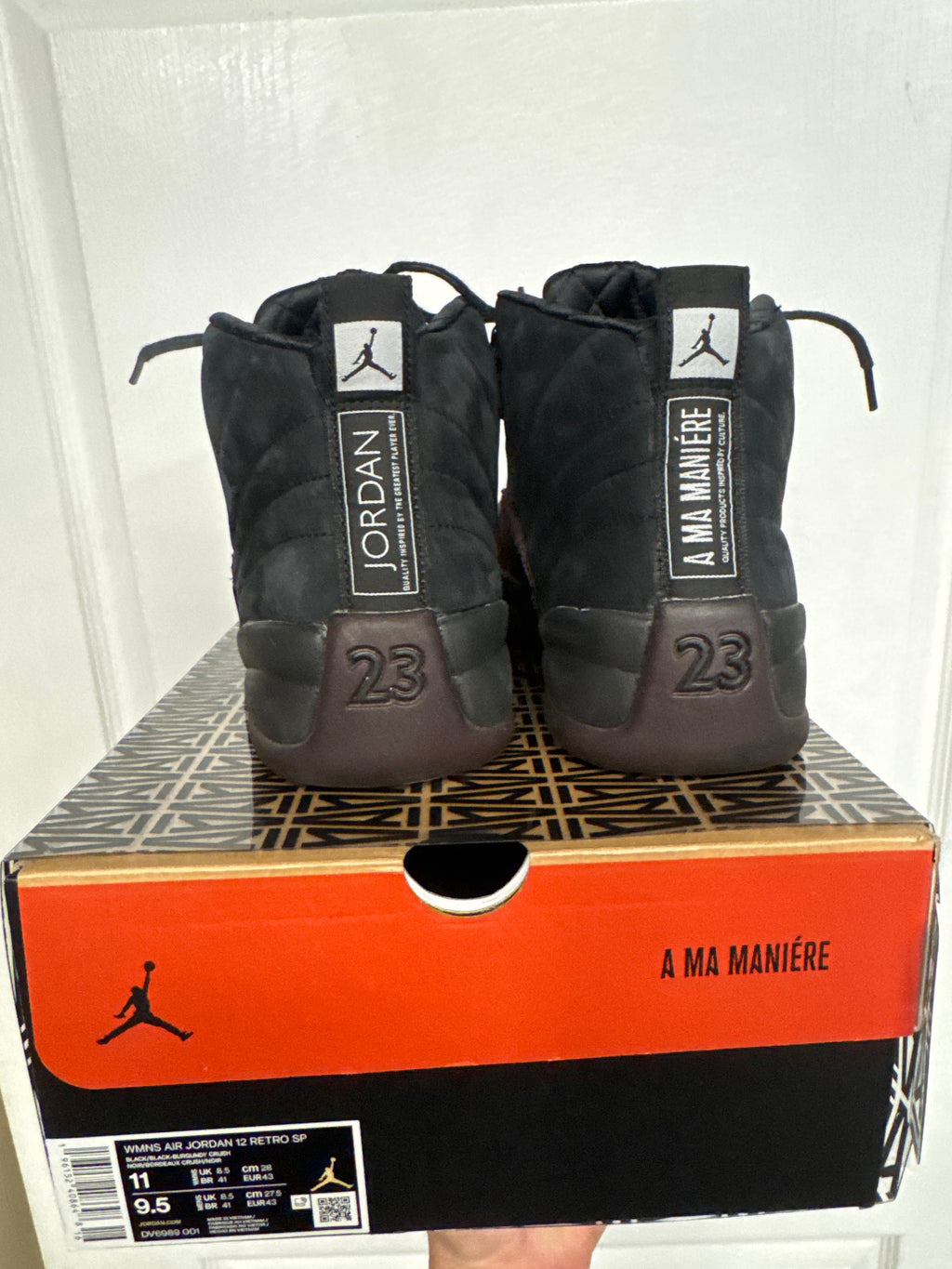 Jordan 12 Retro SP A Ma Maniére Black (Women's) - Lightly Used, OG All