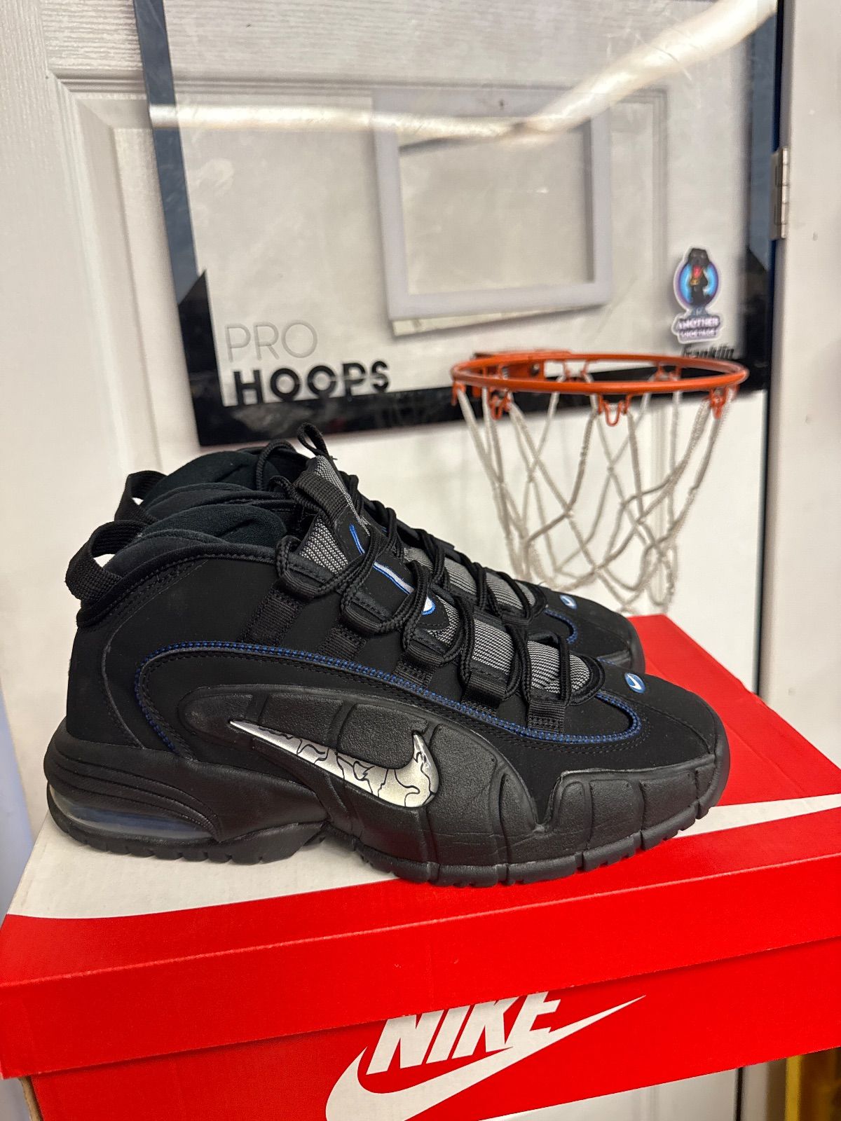 Nike Air Max Penny 1 All-Star Black Metallic Silver - Lightly Used, OG All