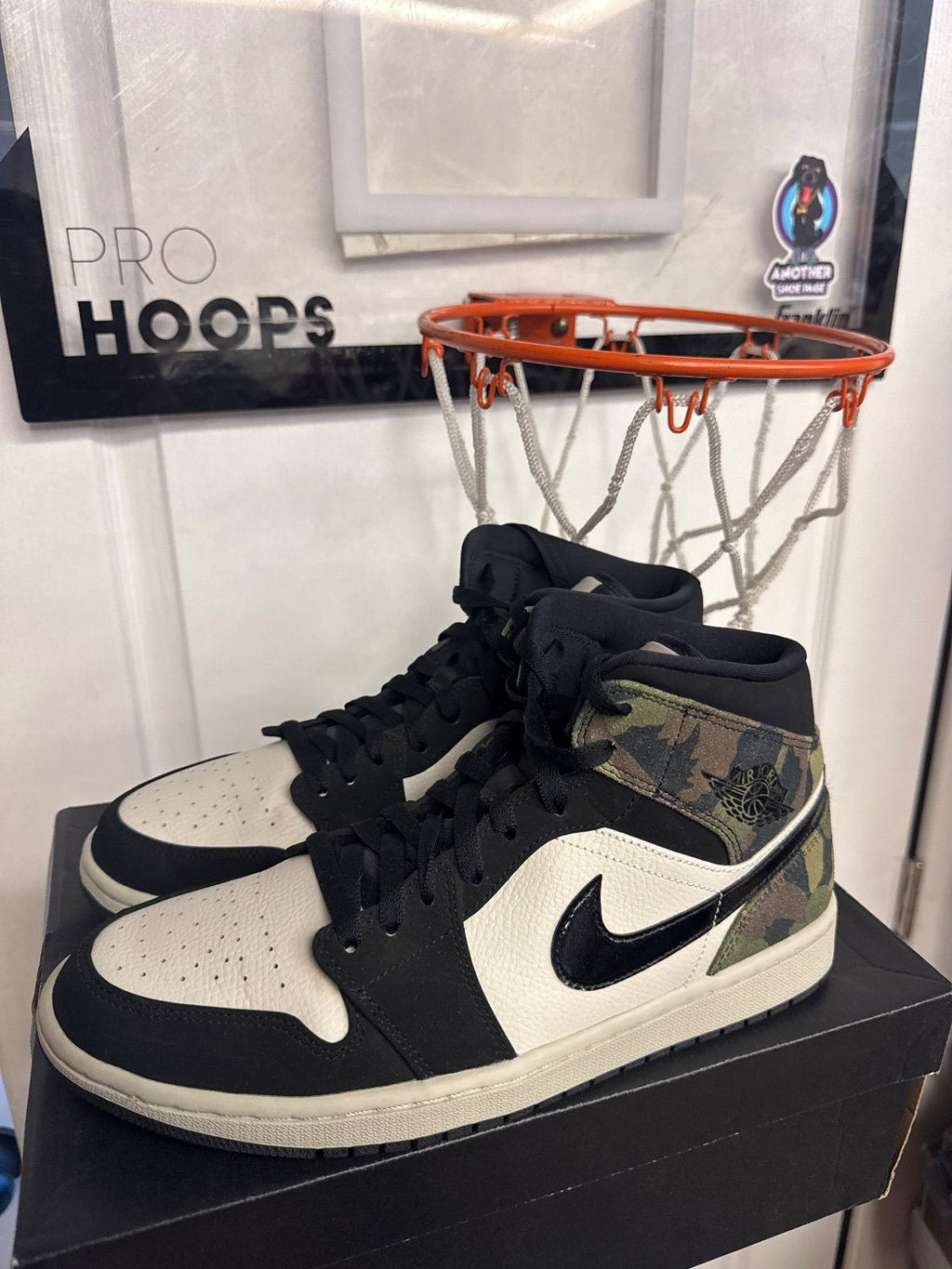Jordan 1 Mid Camo (2020) - Lightly Used, OG All