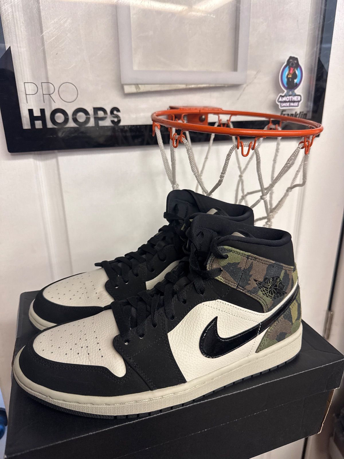 Jordan 1 Mid Camo (2020) - Lightly Used, OG All