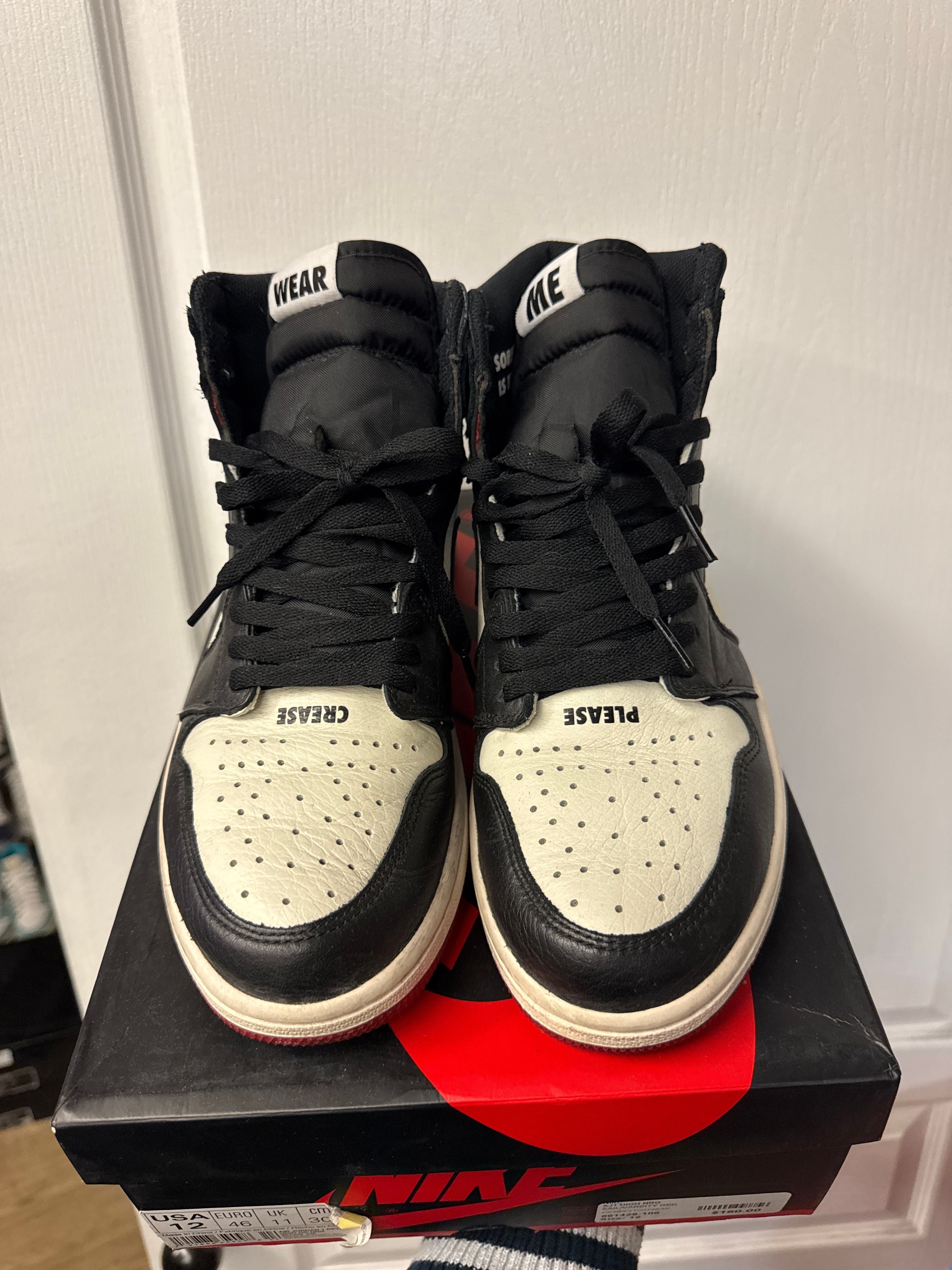 Jordan 1 Retro High Not for Resale Varsity Red - Lightly Used, OG All