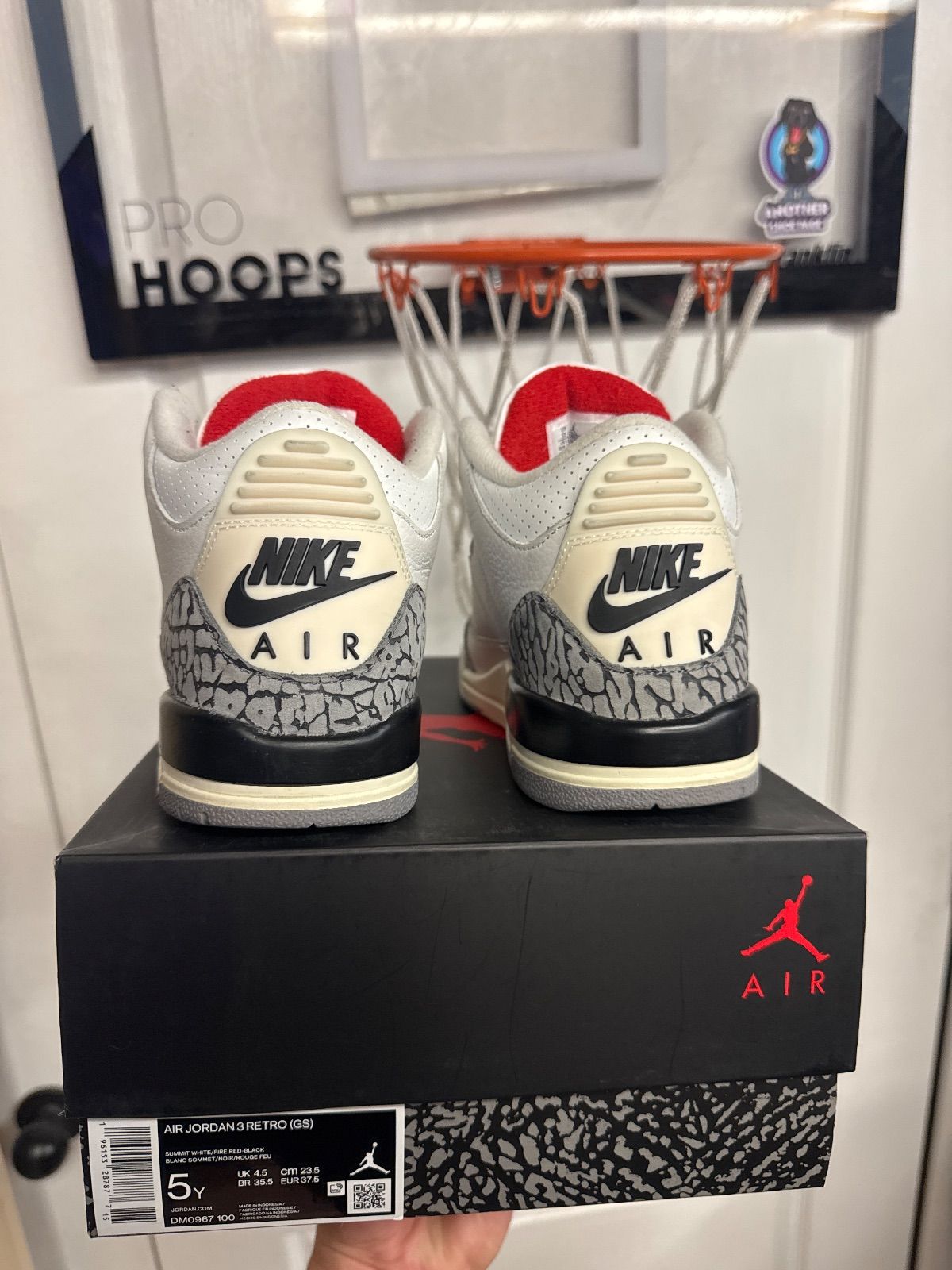 Jordan 3 Retro White Cement Reimagined (GS) - Lightly Used, OG All