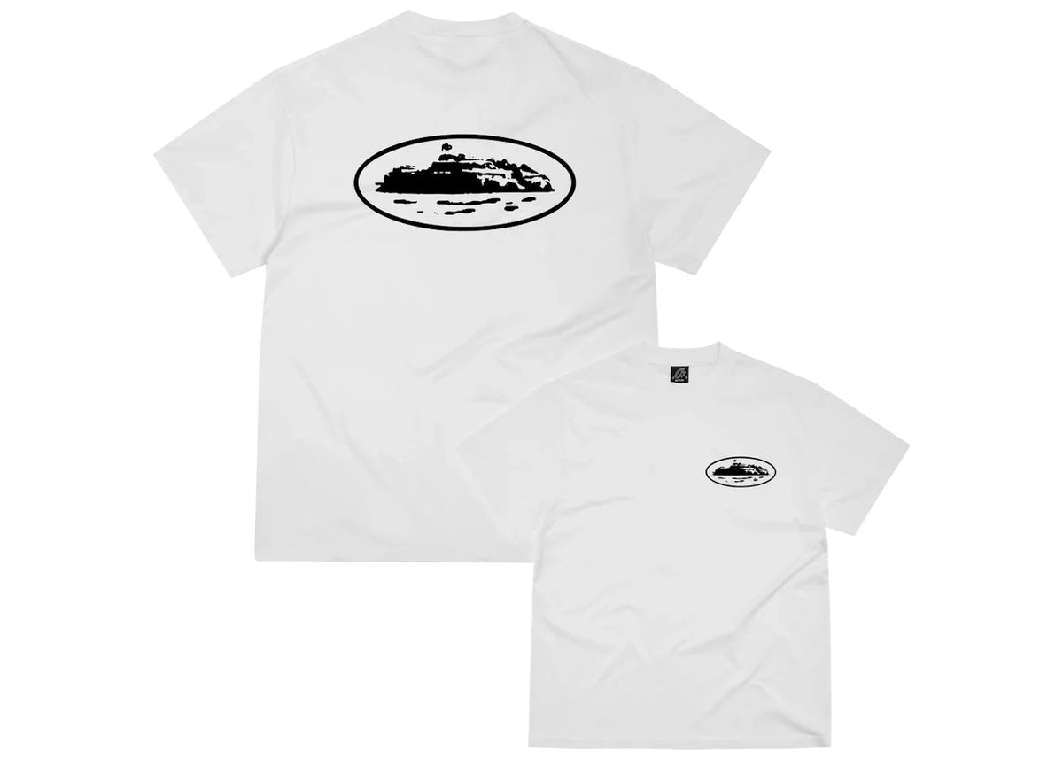 Corteiz OG Island Logo T-shirt White