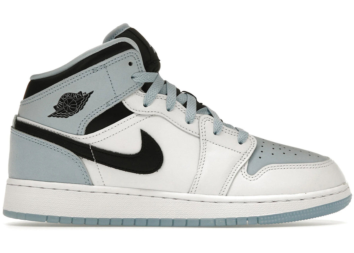 Jordan 1 Mid SE Ice Blue (2023) (GS) - Lightly Used, OG All