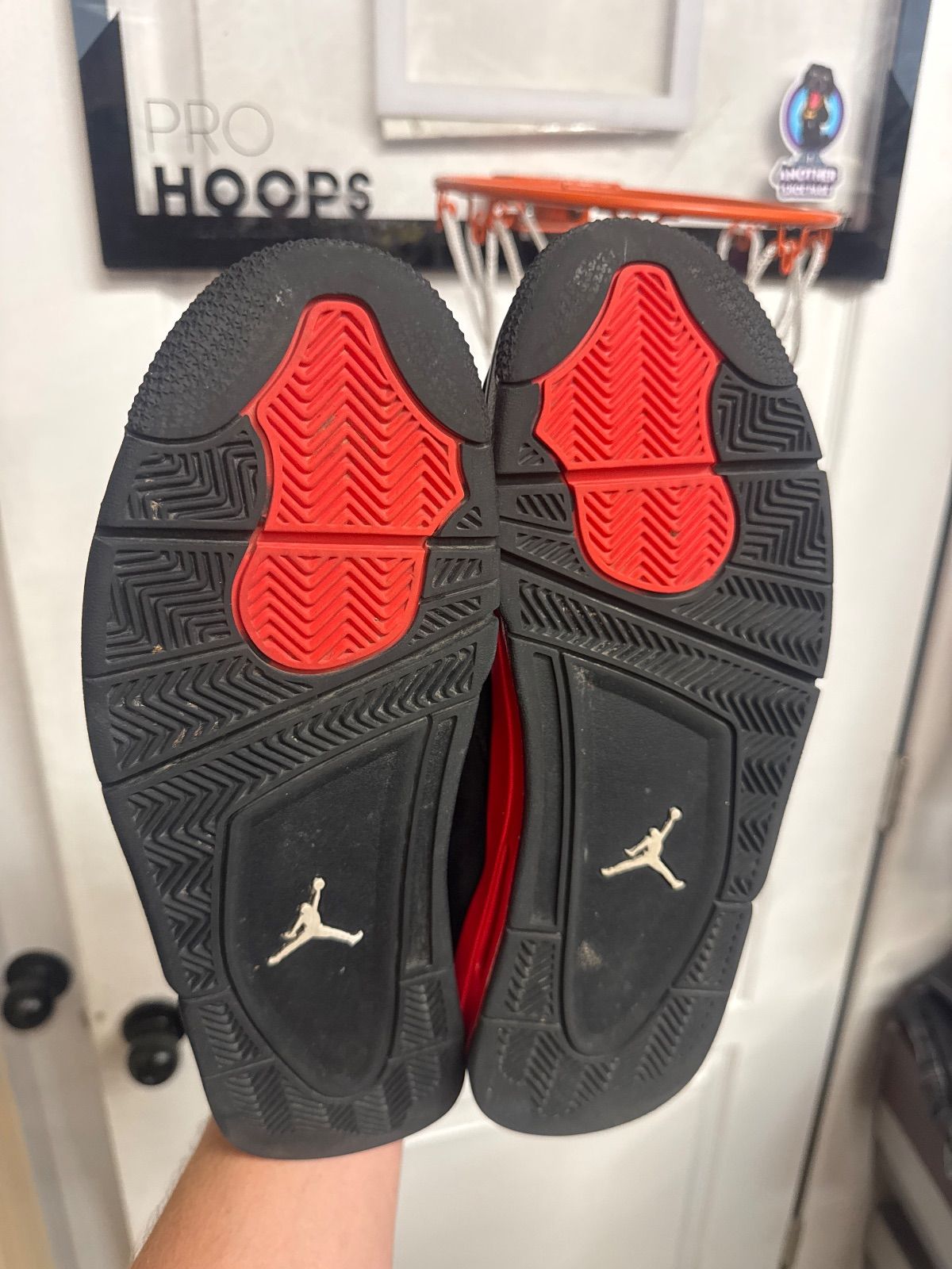 Jordan 4 Retro Red Thunder - Fairly Used, OG All