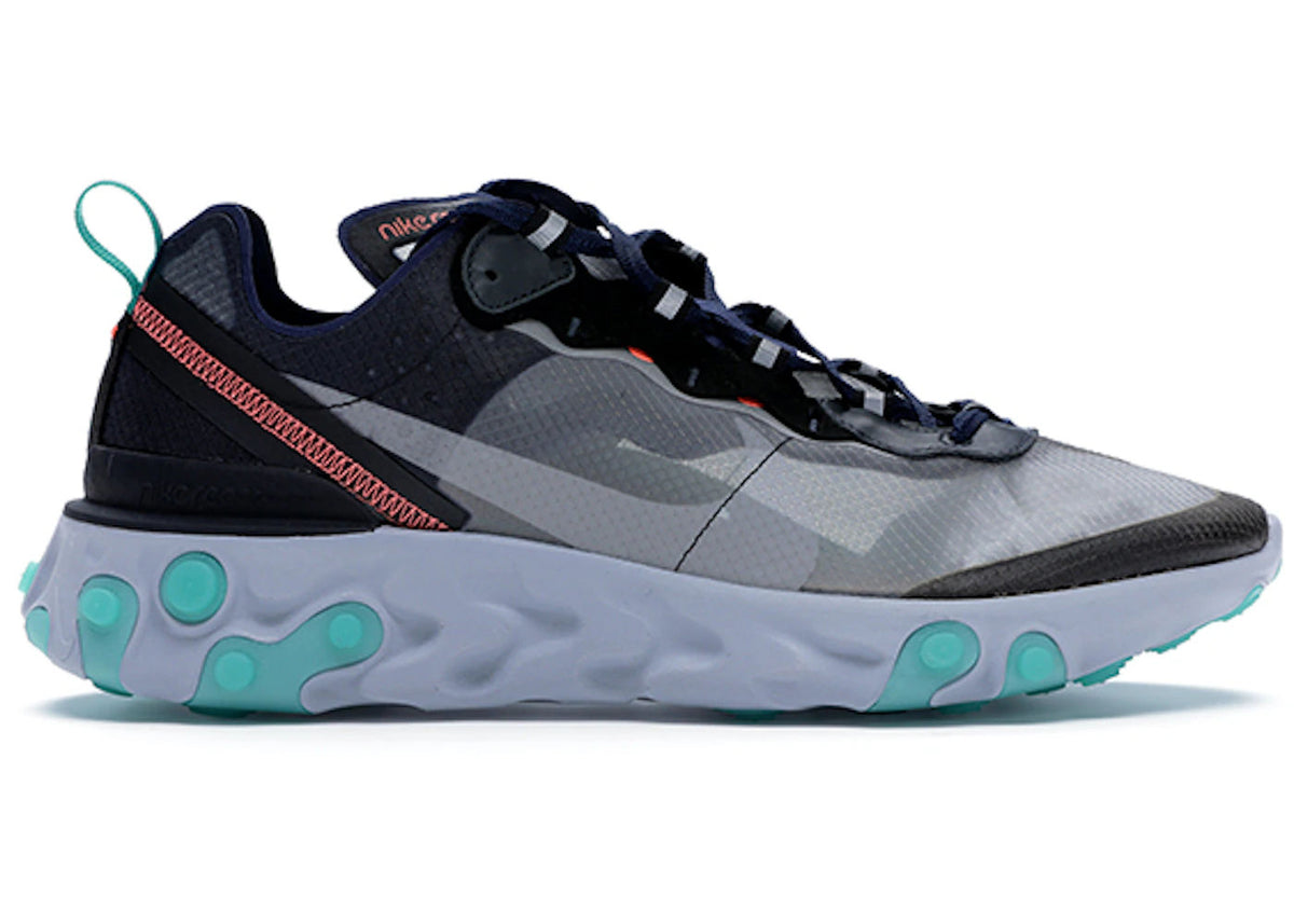 Nike React Element 87 Black Neptune Green