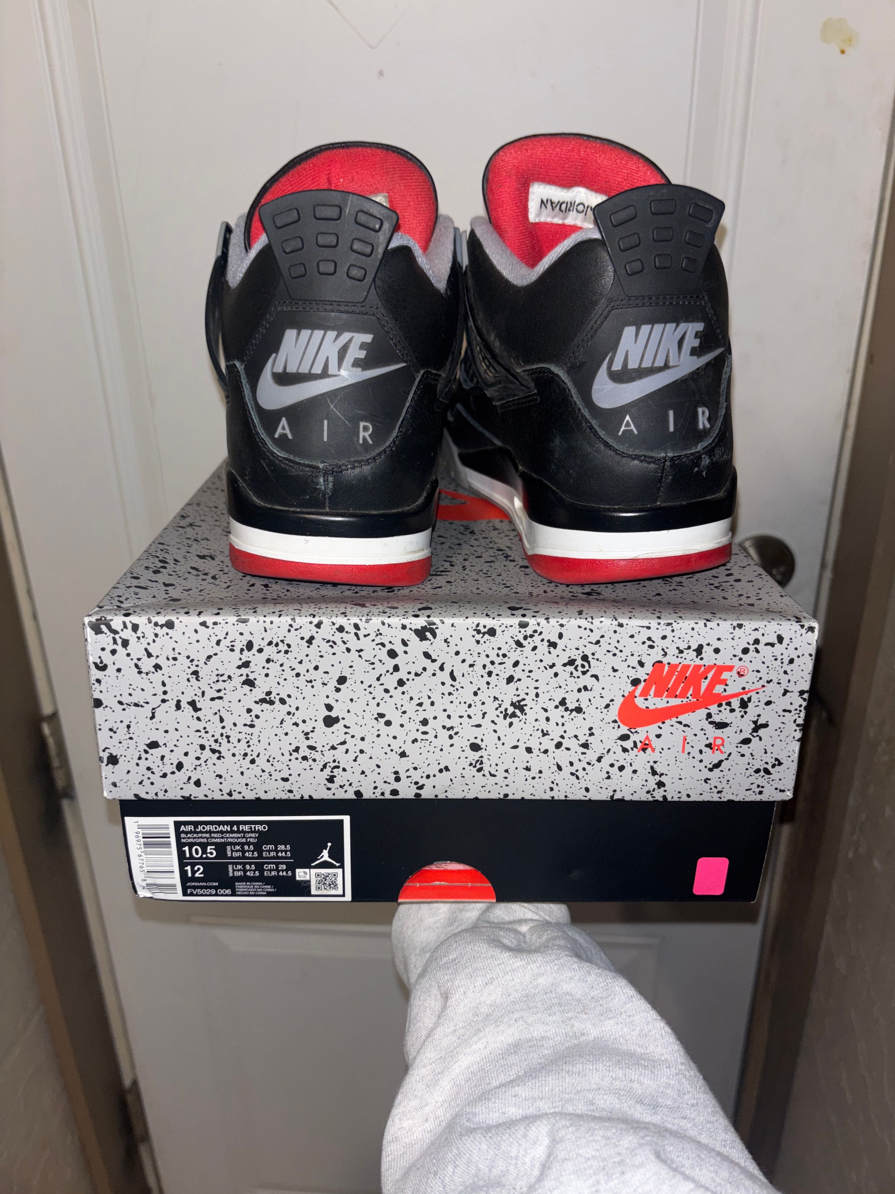 Jordan 4 Retro Bred Reimagined - Lightly Used, OG All