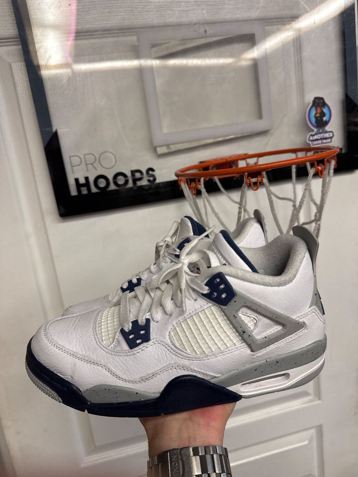 Jordan 4 Retro Midnight Navy (GS) - Lightly Used, No Box
