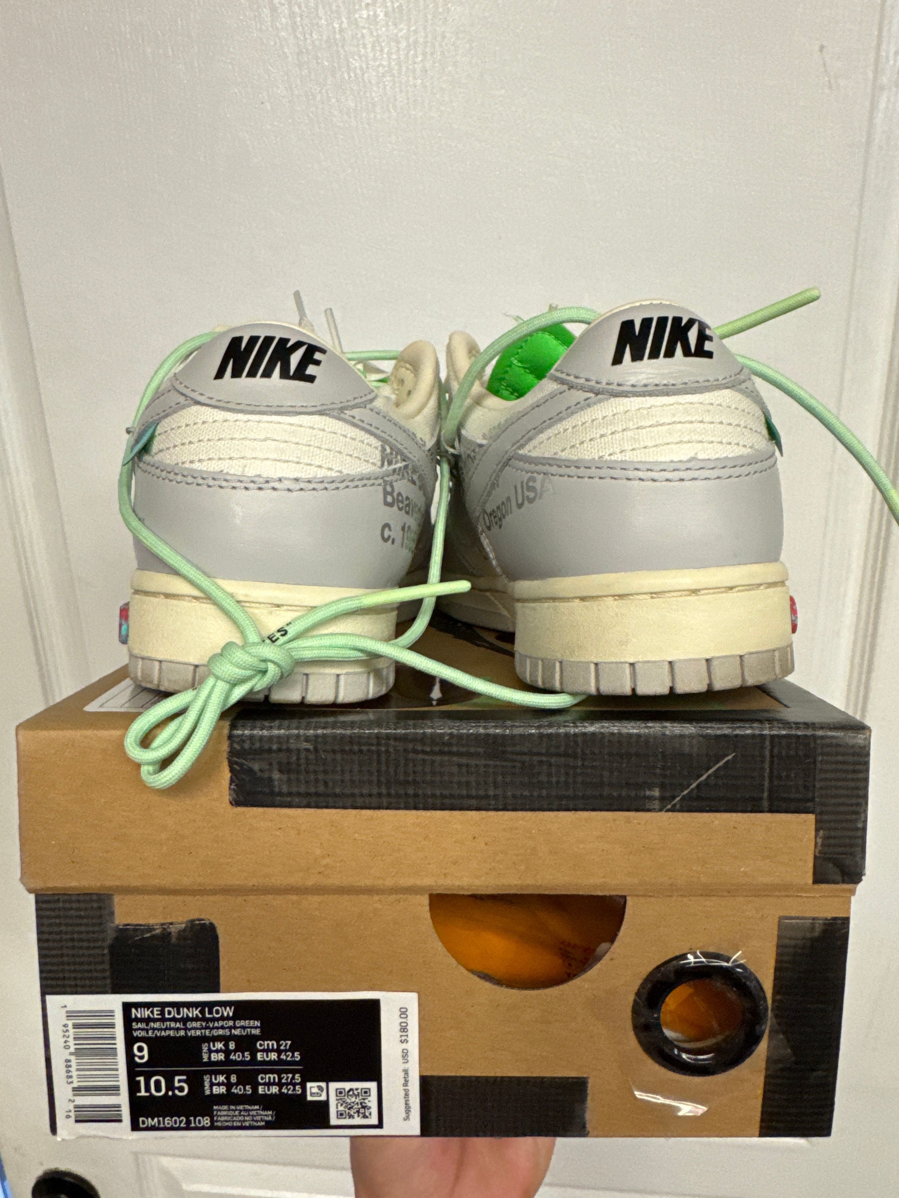 Nike Dunk Low Off-White Lot 7 - Lightly Used, OG All