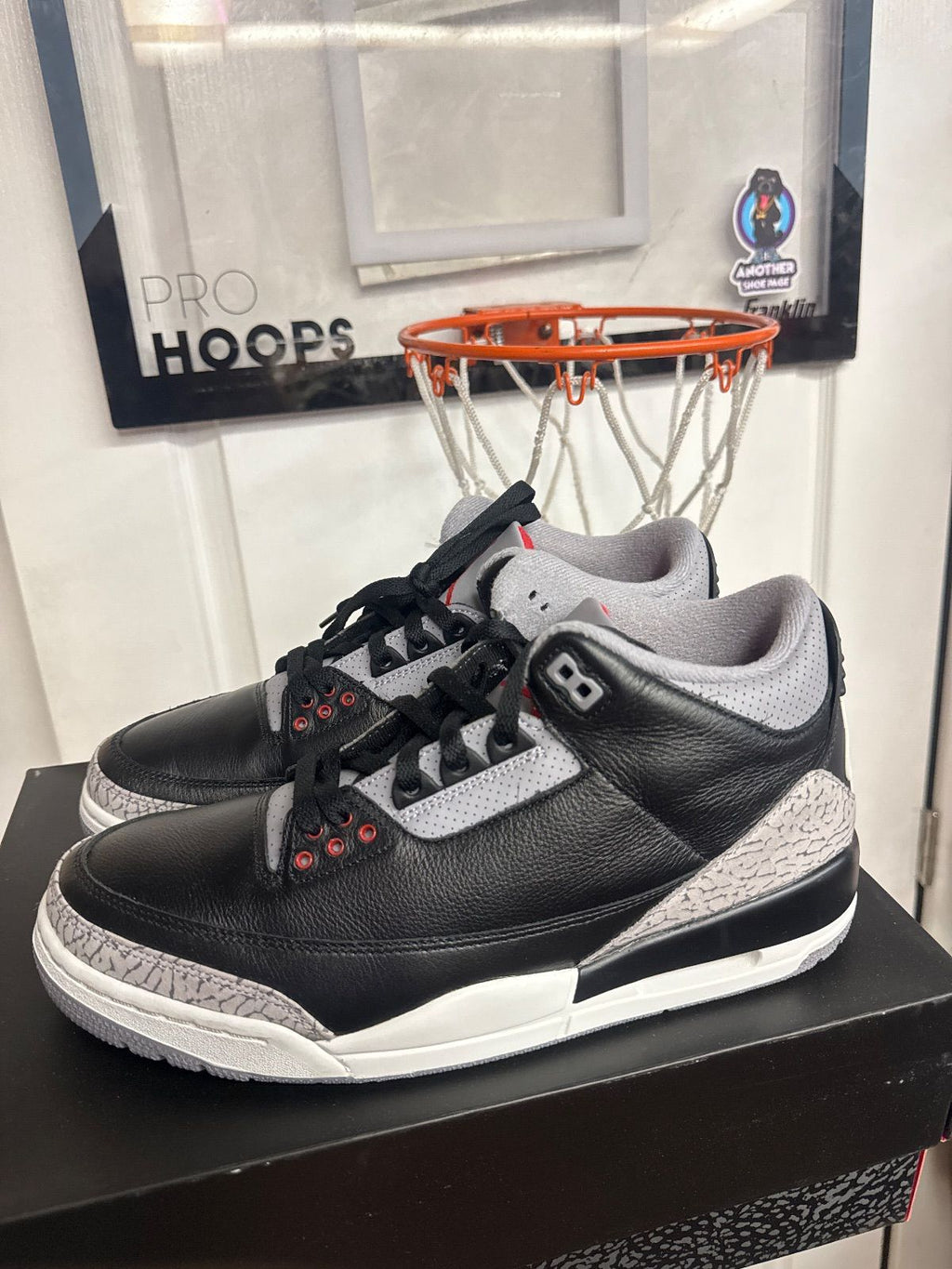 Jordan 3 Retro OG Black Cement (2024) - Lightly Used, OG All