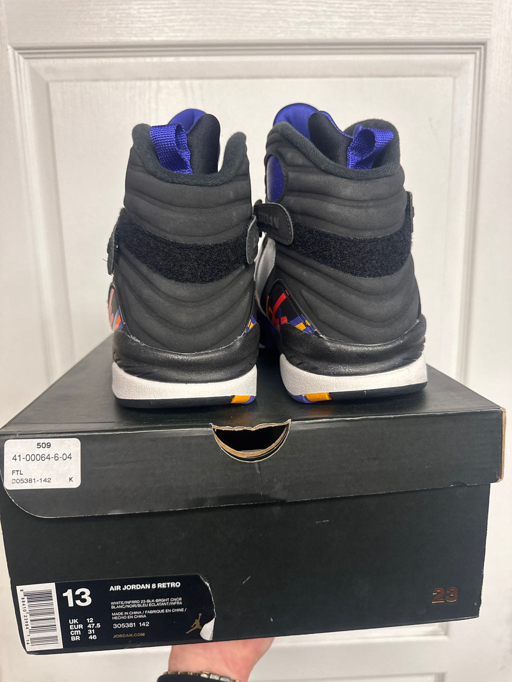 Jordan 8 Retro Three Peat - Lightly Used, OG All