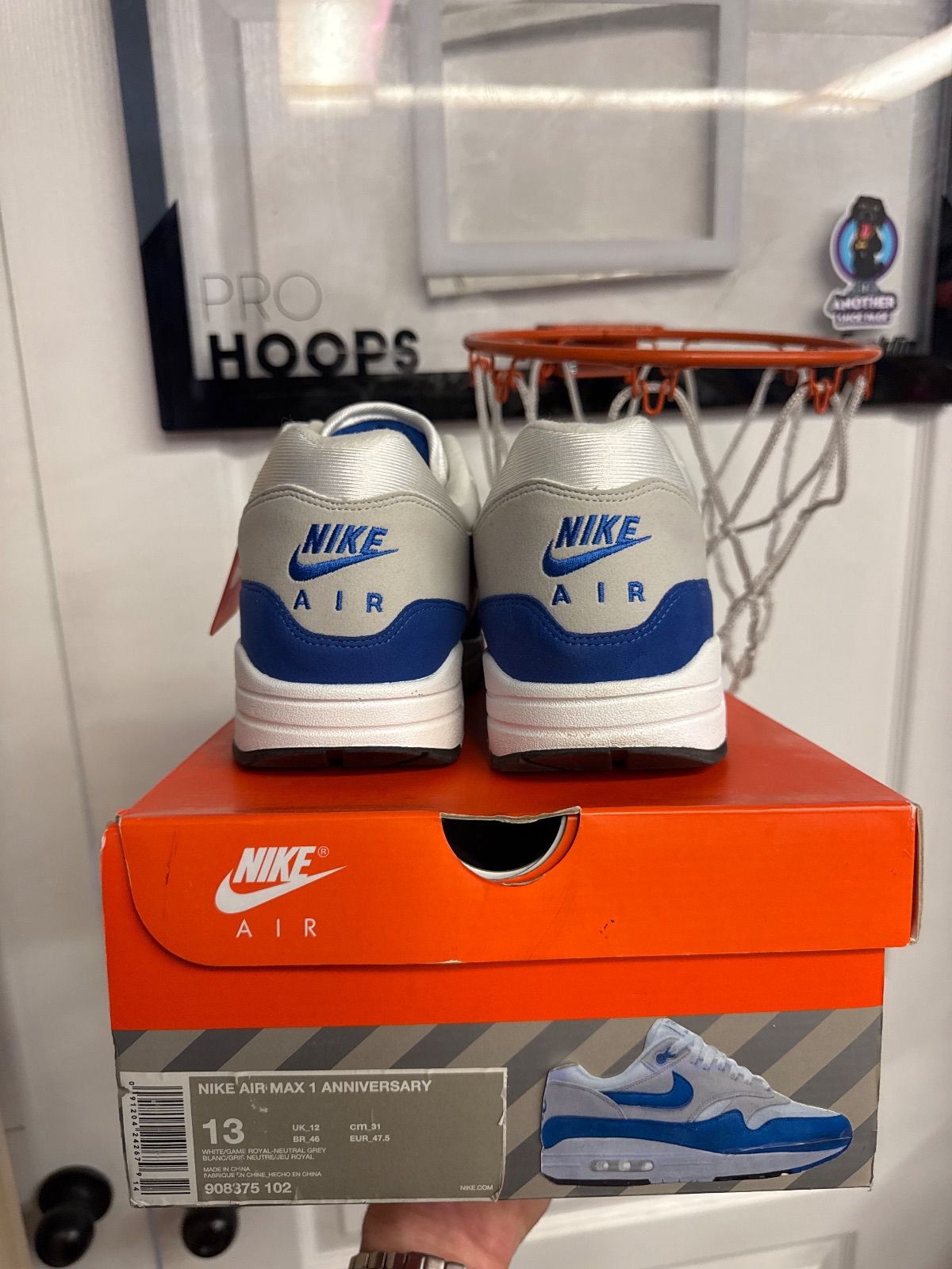 Nike Air Max 1 Anniversary Royal (2017) - Lightly Used, OG All