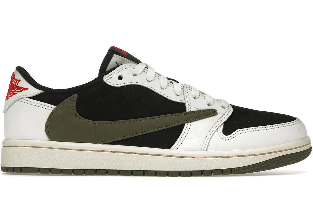 Jordan 1 Retro Low OG SP Travis Scott Olive (Women's) - Lightly Used, OG All