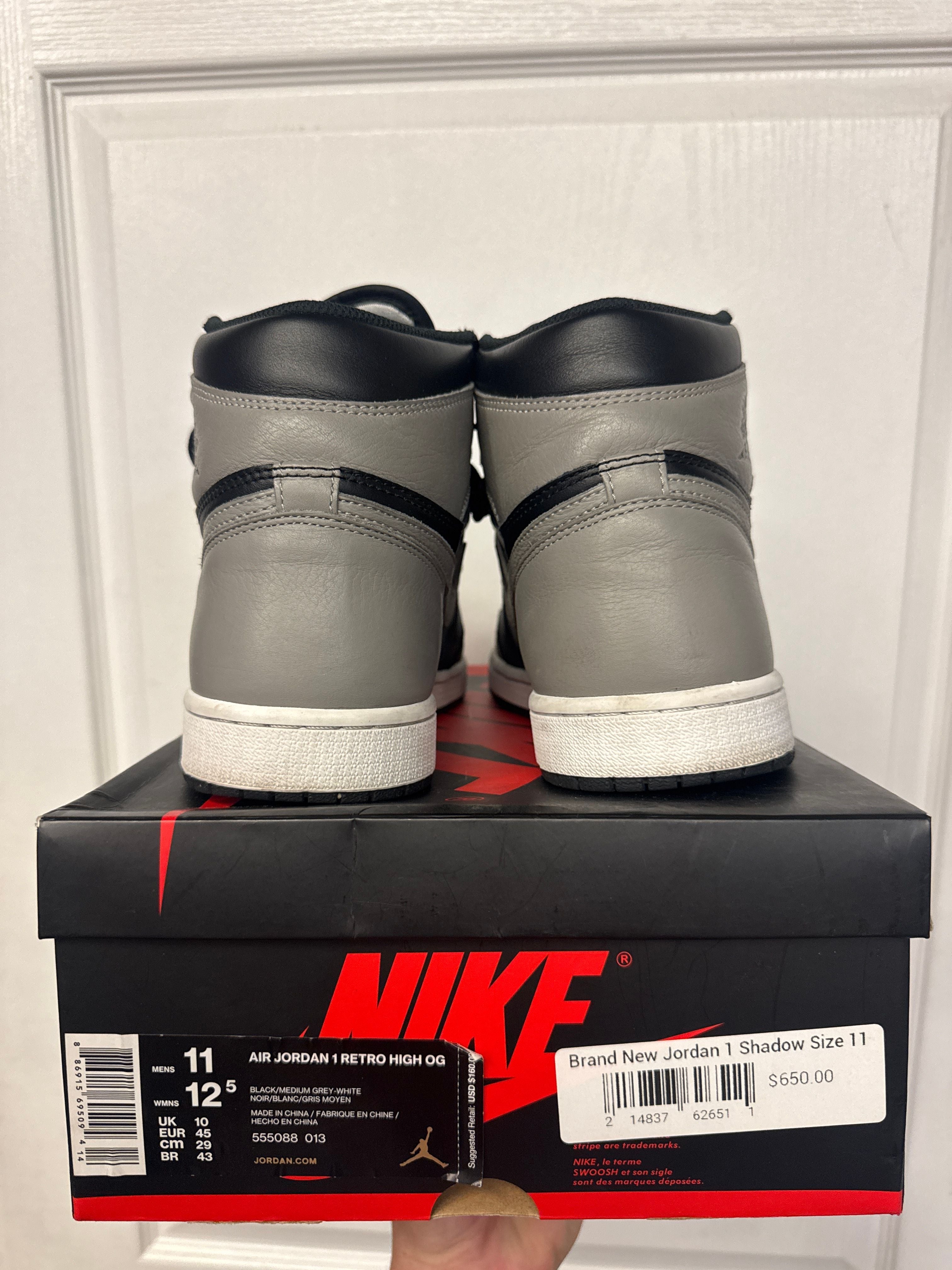 Jordan 1 Retro High Shadow (2018) - Lightly Used, OG Box