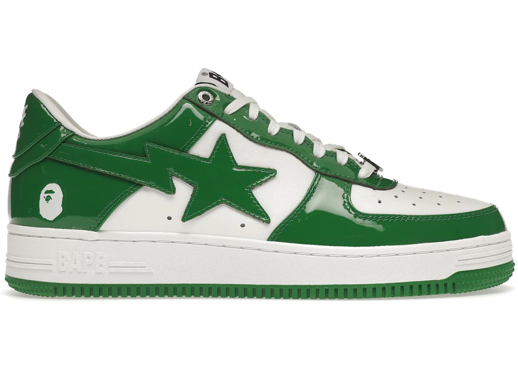 A Bathing Ape Bape Sta Low Green - Fairly Used, OG All