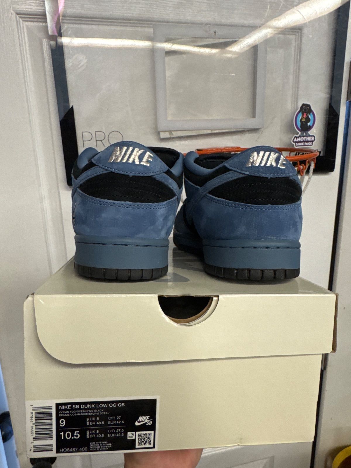Nike SB Dunk Low Supreme 94 Ocean Fog - Lightly Used, OG All
