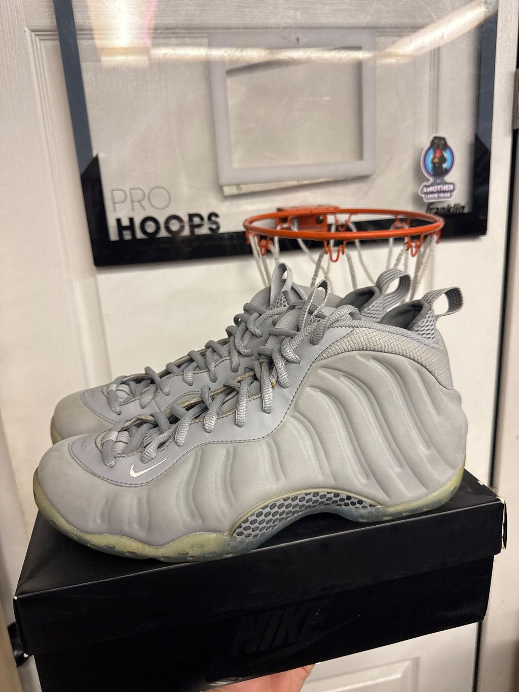 Nike Air Foamposite One Wolf Grey Suede - Lightly Used, OG All