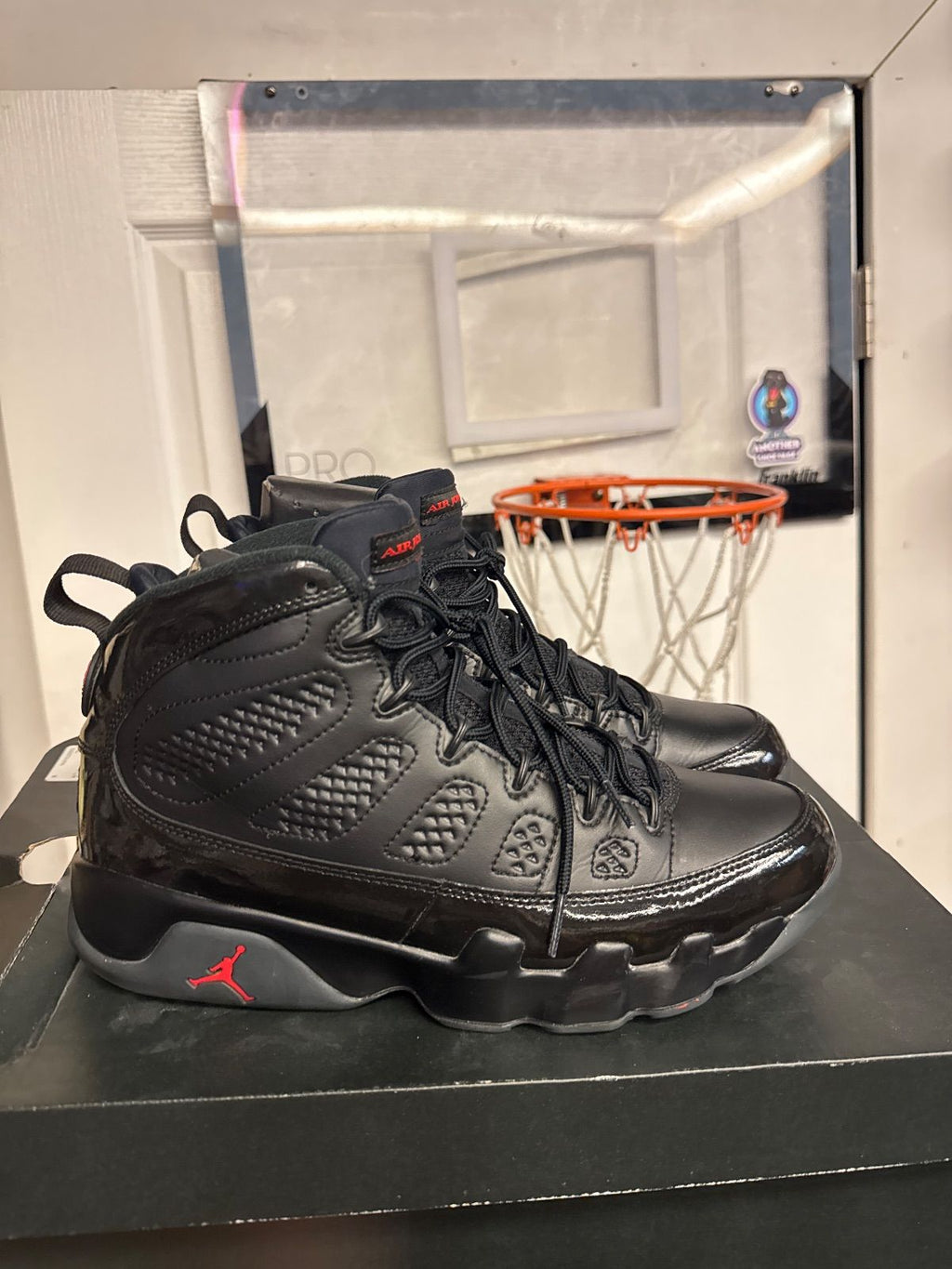 Jordan 9 Retro Bred Patent - Lightly Used, OG All