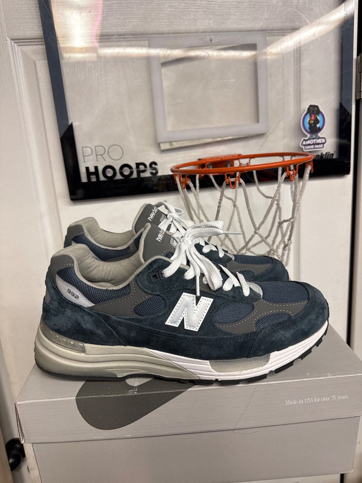New Balance 992 MiUSA Navy - Lightly Used, OG All