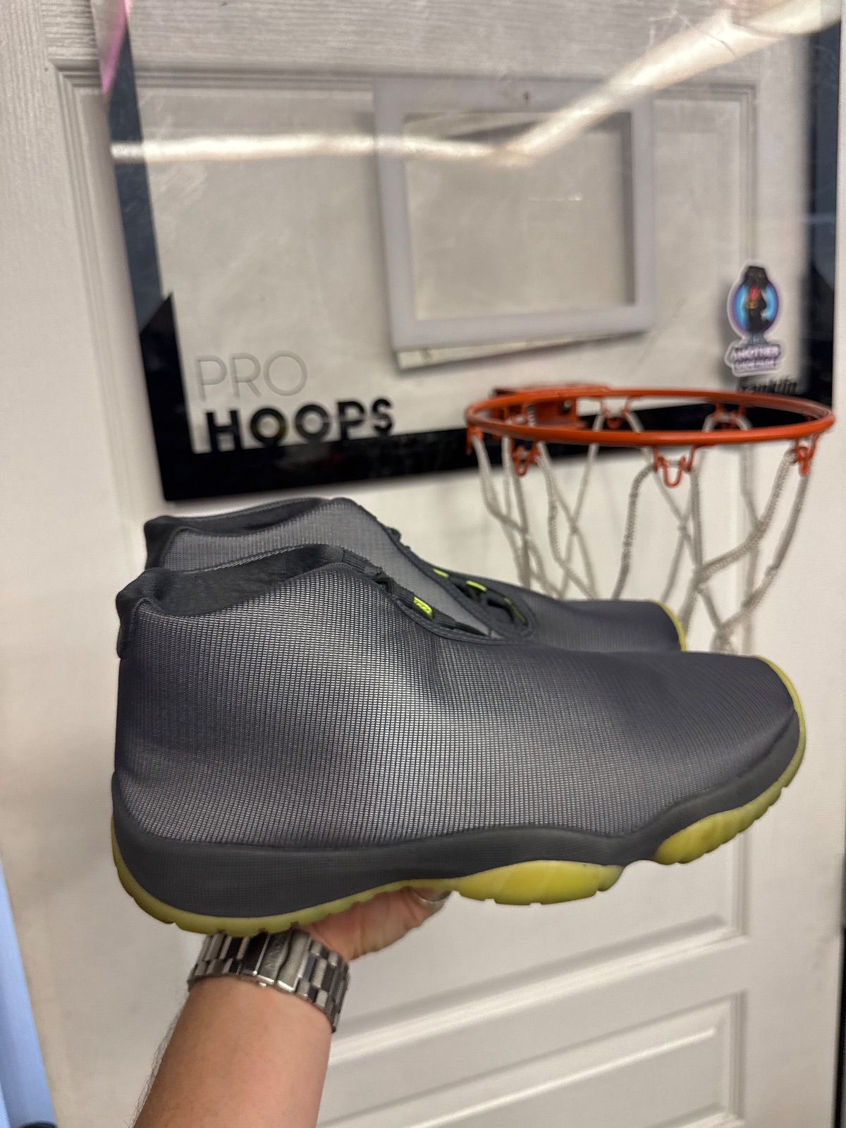 Jordan Future Dark Grey Volt - Lightly Used, No Box