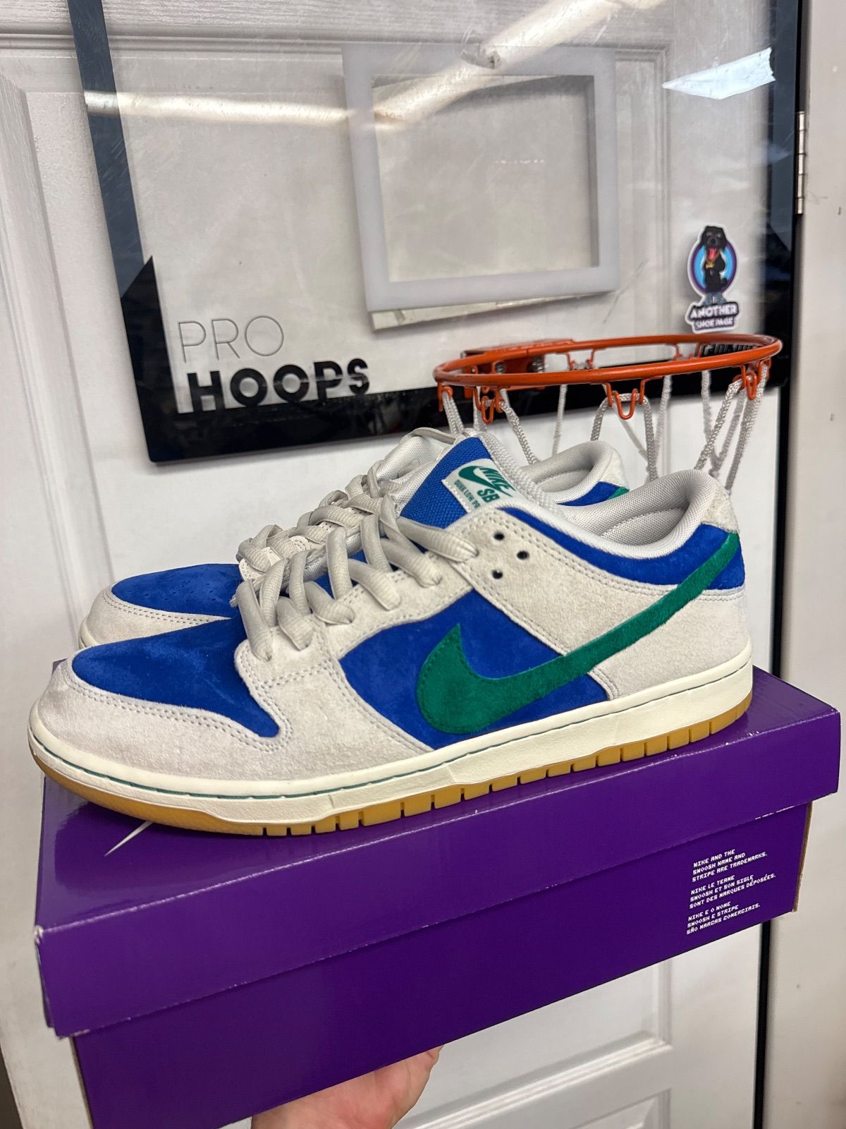 Nike SB Dunk Low Hyper Royal Malachite - Lightly Used, OG All