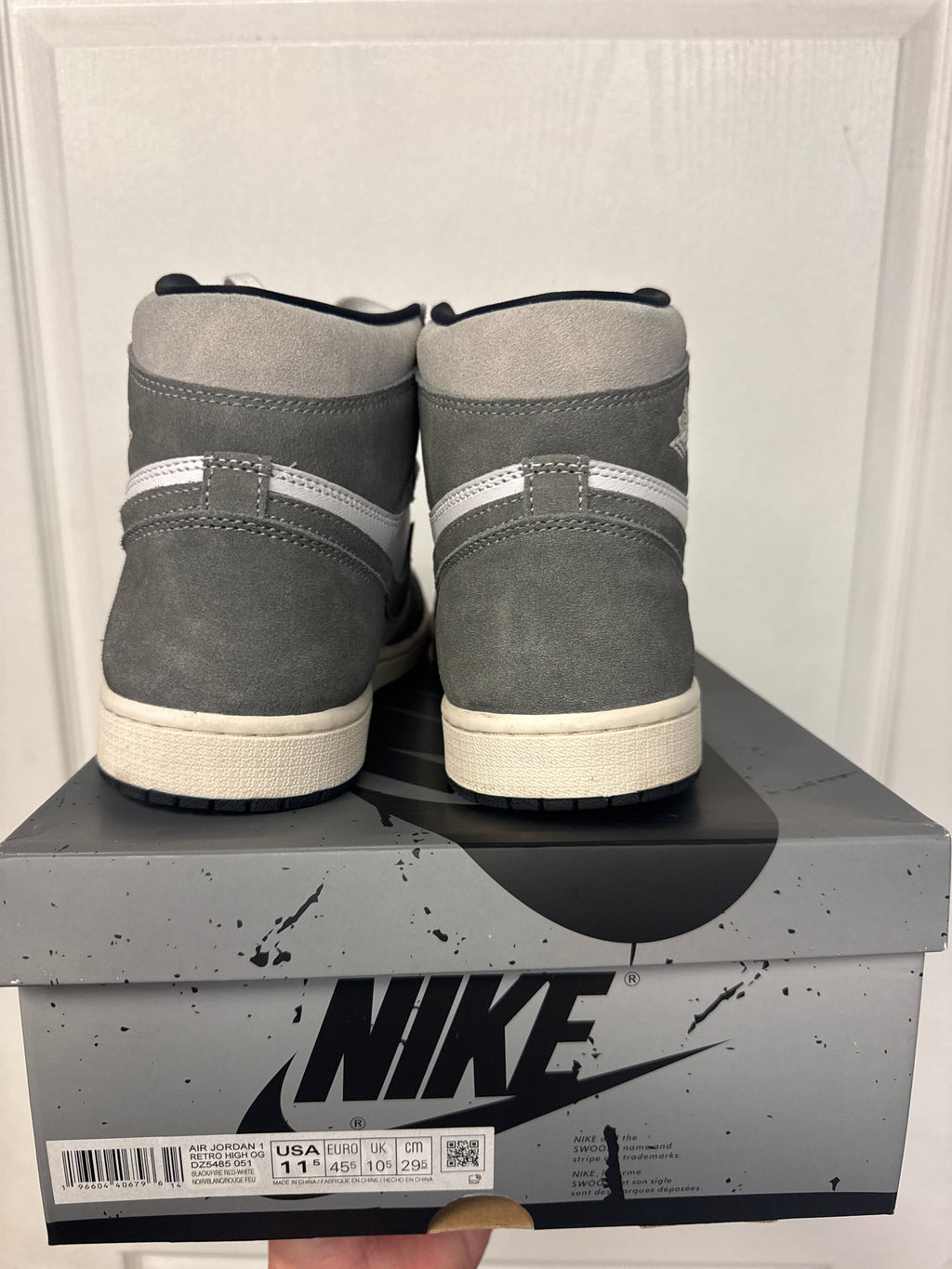 Jordan 1 Retro High OG Washed Black - Lightly Used, OG All