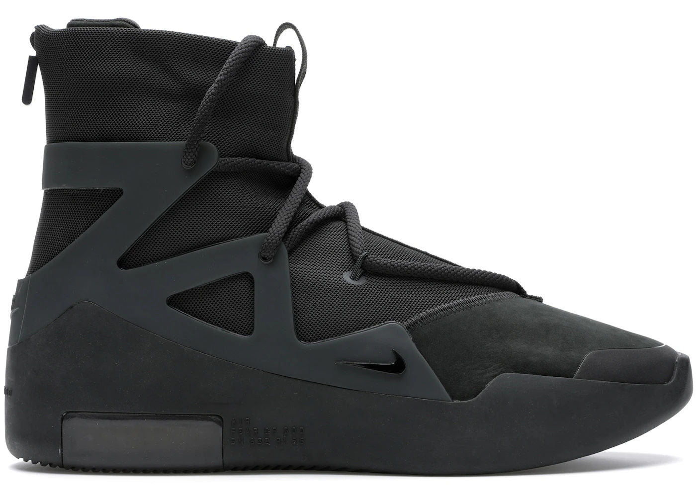 Nike Air Fear of God 1 Triple Black - Lightly Used, OG All