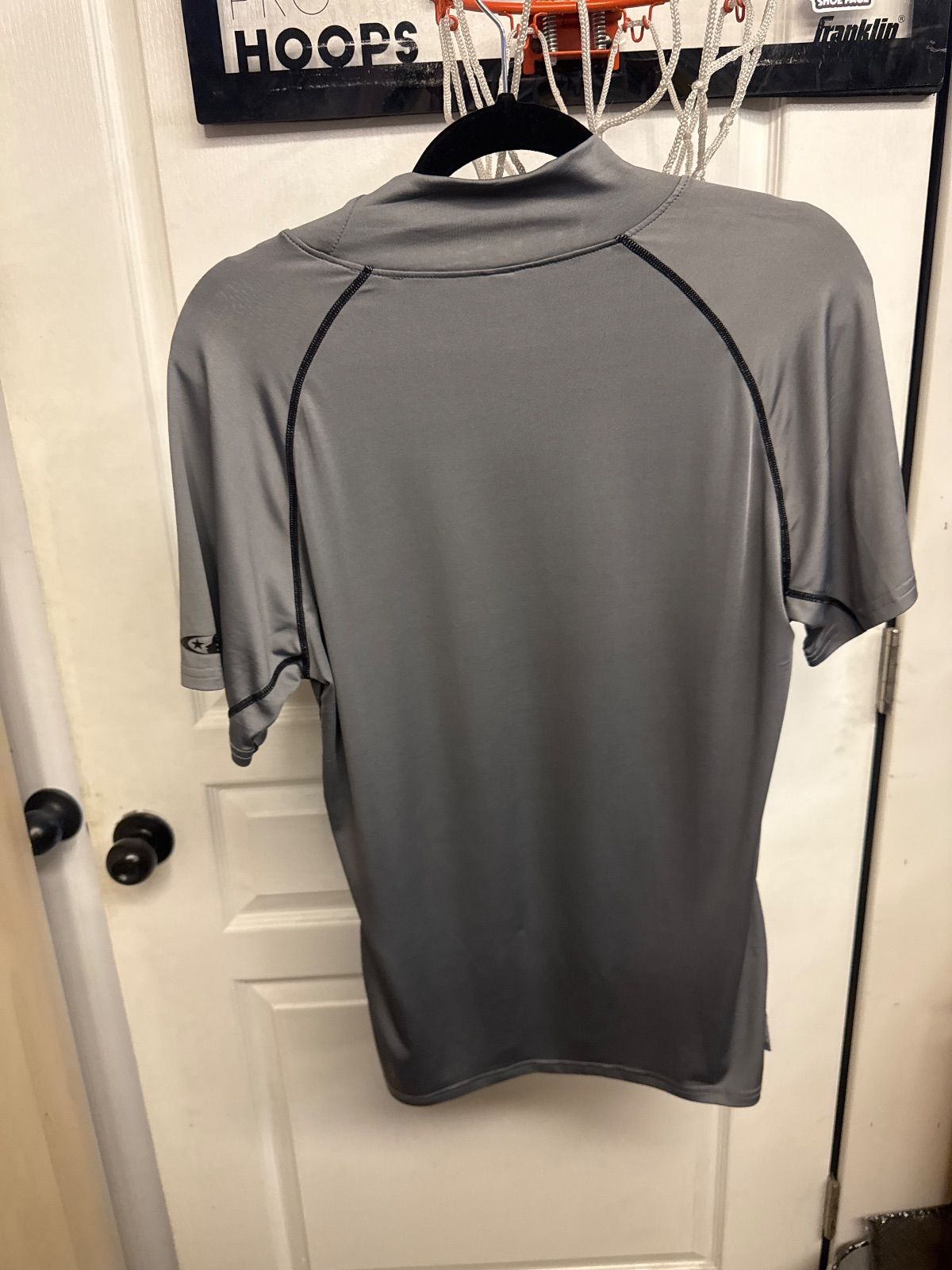 Hellstar Mockneck Compression T-Shirt Grey - Lightly Used
