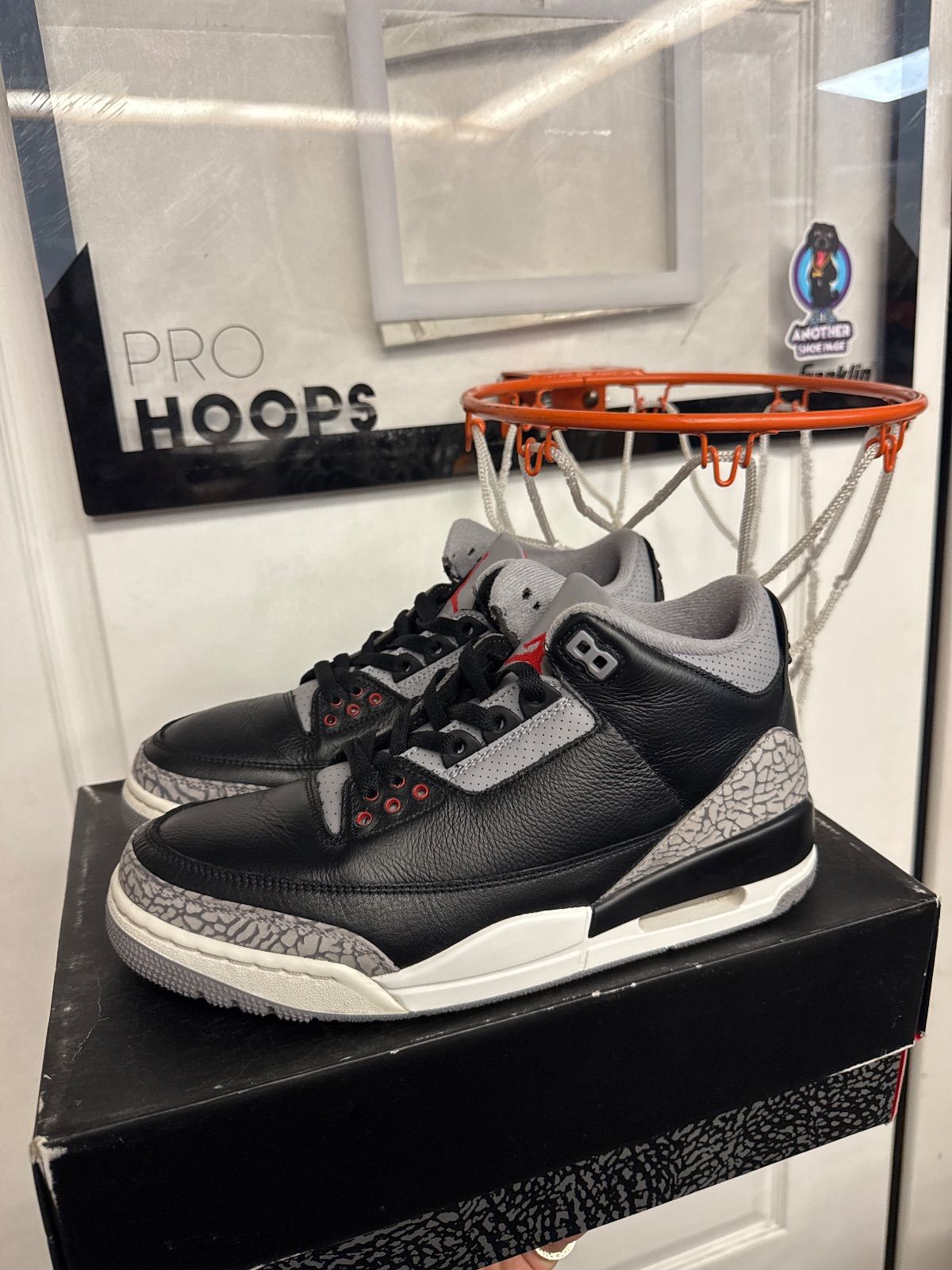 Jordan 3 Retro OG Black Cement (2024) - Lightly Used, OG All